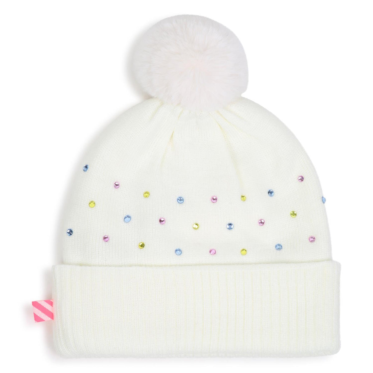 BILLIEBLUSH Lue m/Dusk og paljetter Off-White