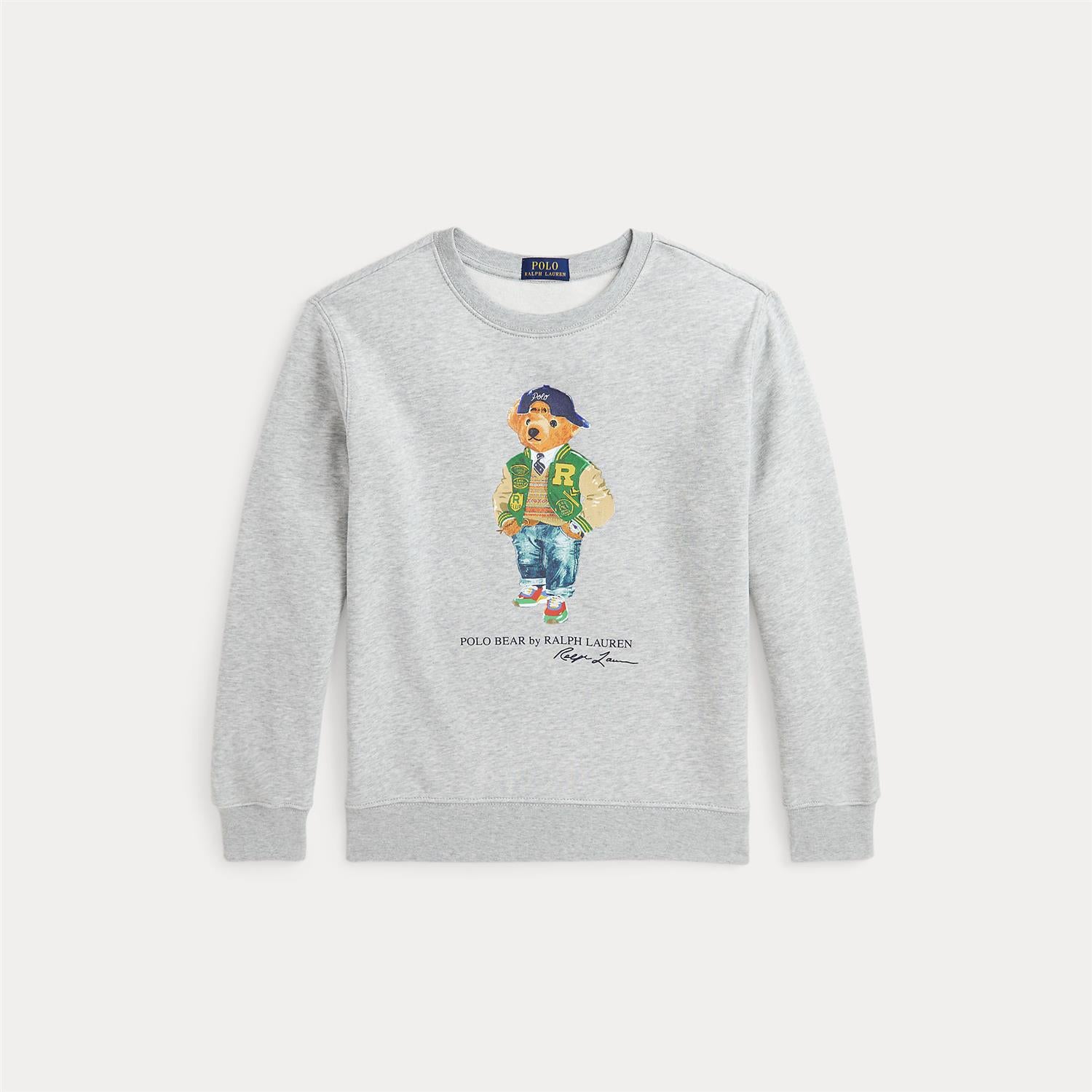 RALPH LAUREN 8-16År Polo Bear Sweatshirt,Teens Grå