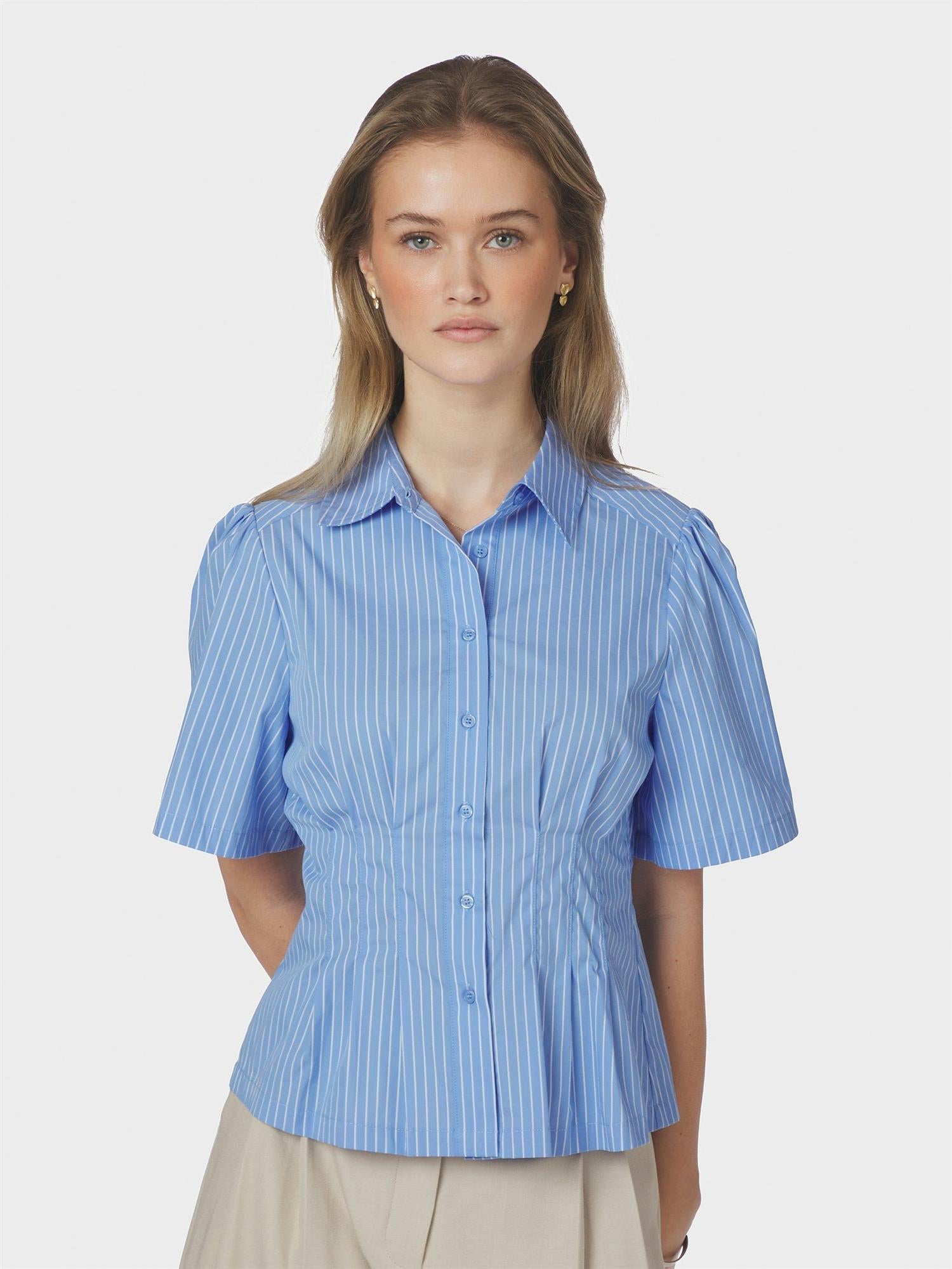 NEO NOIR Balara Stripe Poplin Shirt - Farmor Ingvarda