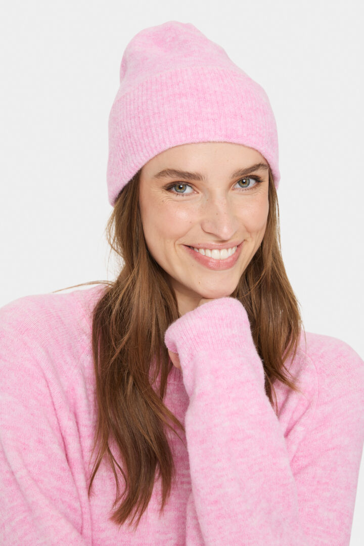 SAINT TROPEZ Garbie Beanie Rosa