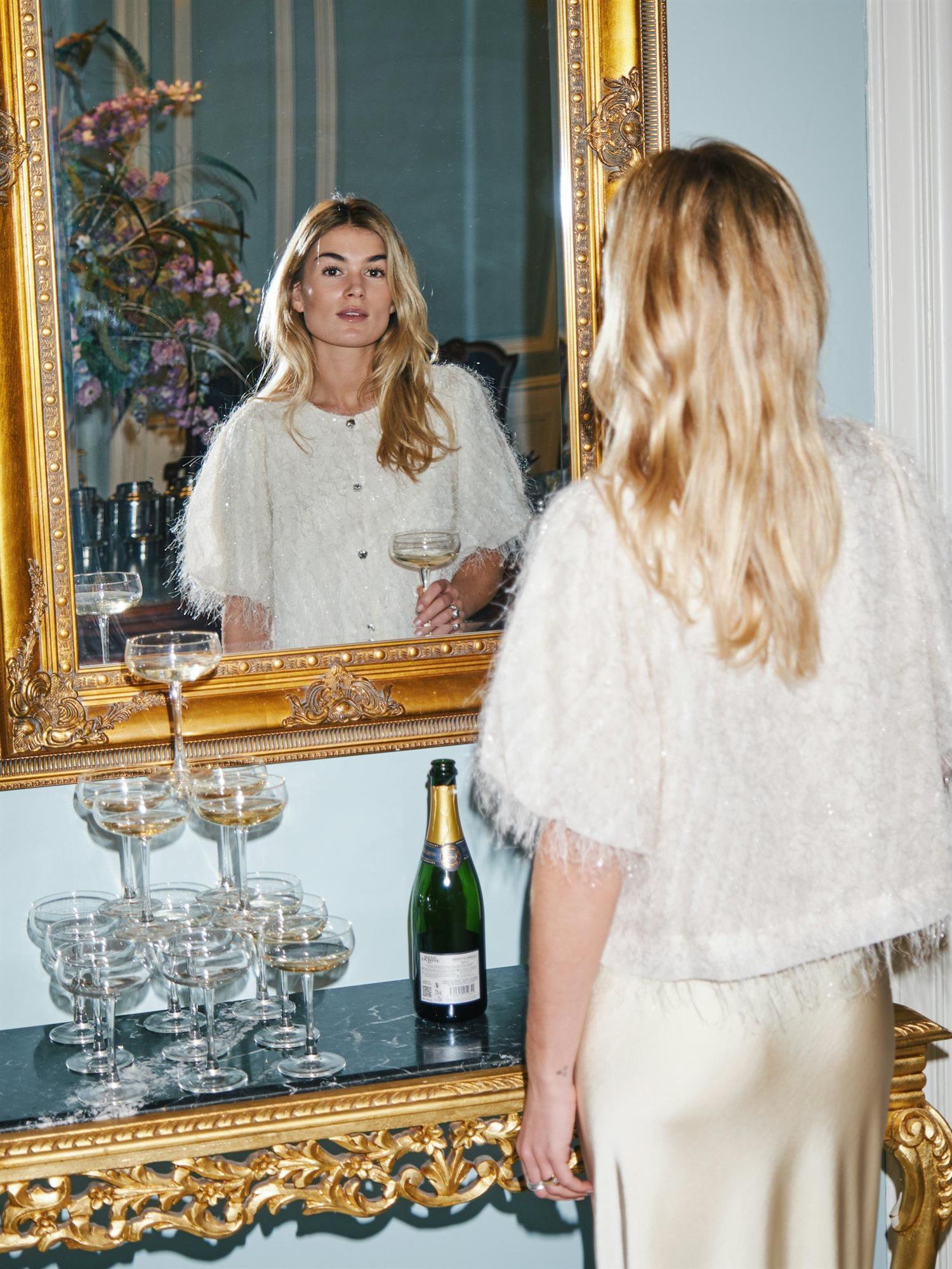 NEO NOIR Aisa Frilly Blouse - Farmor Ingvarda