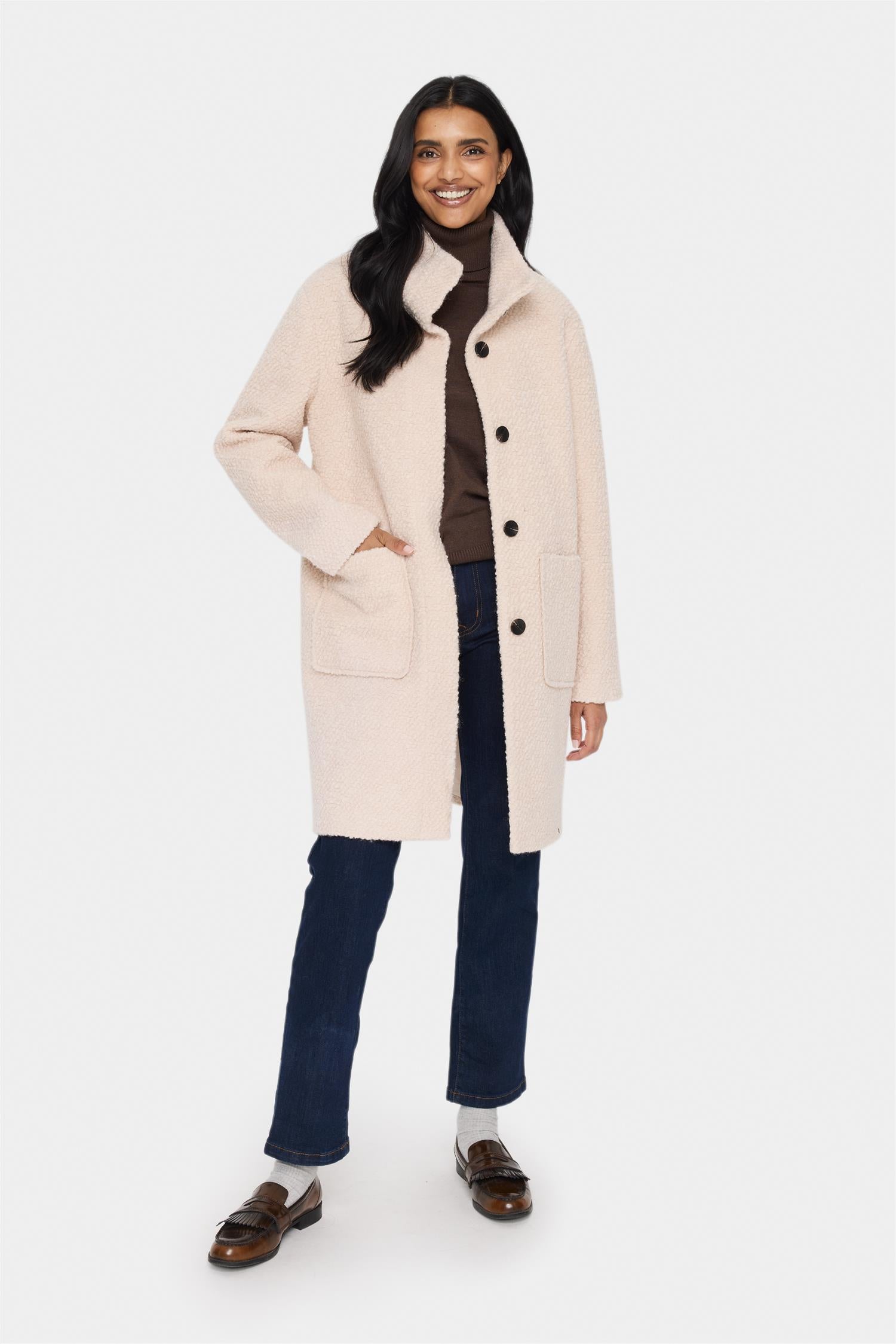 SAINT TROPEZ Freddy Coat Creme