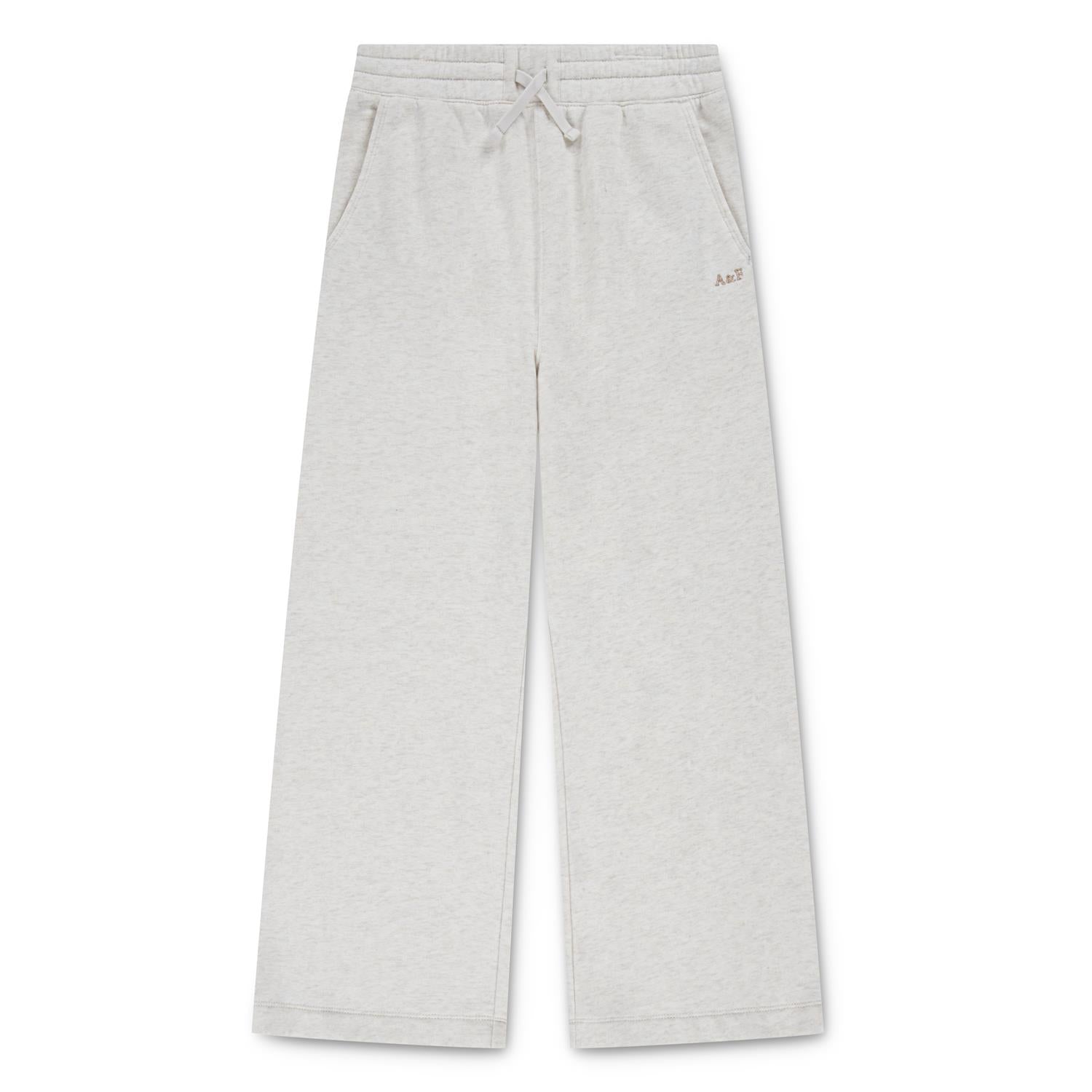 ABERCROMBIE & FITCH Bukse Wide Leg,College Beige Melert
