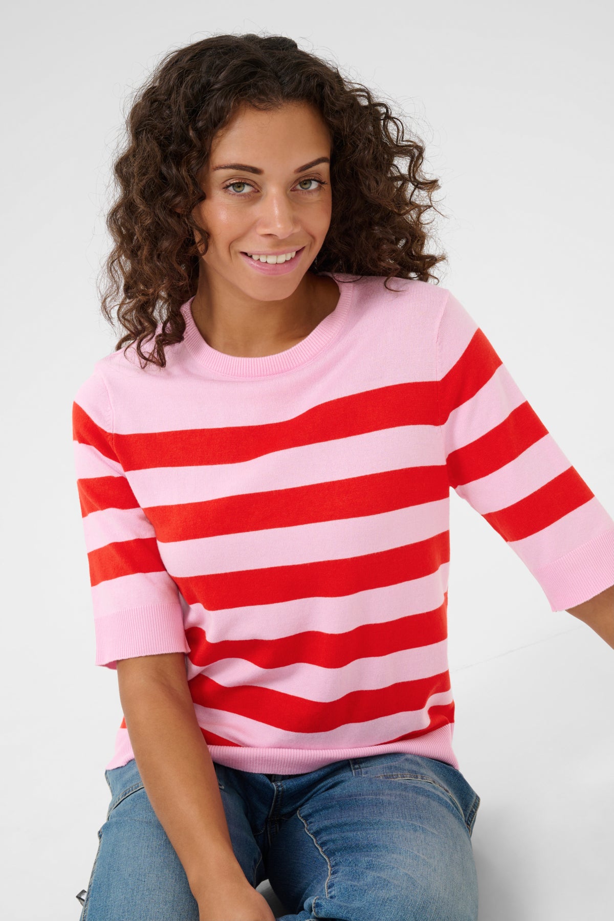 CULTURE Sabi Annemette Pullover Creme/Navy