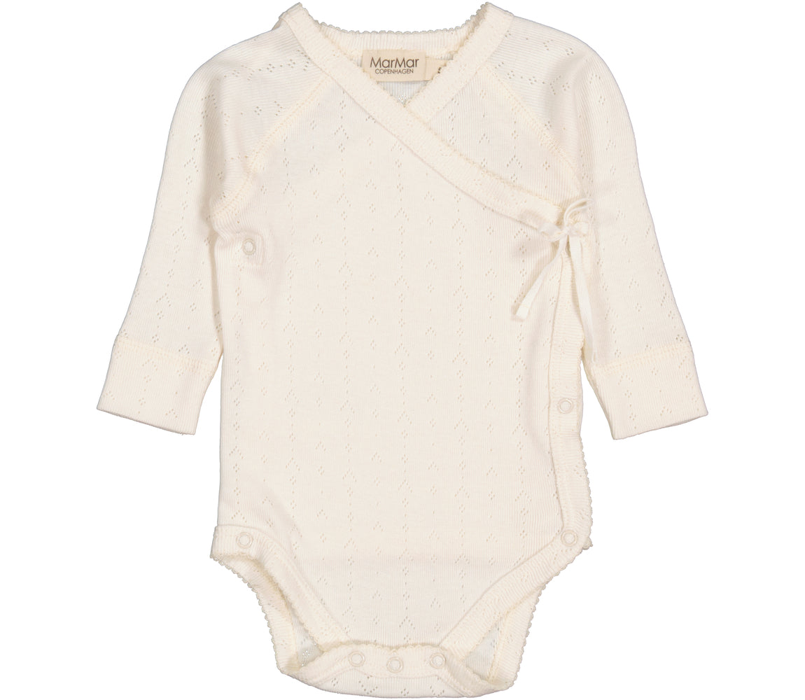 MARMAR COPENHAGEN Belita Pointelle Body,Newborn Offwhite