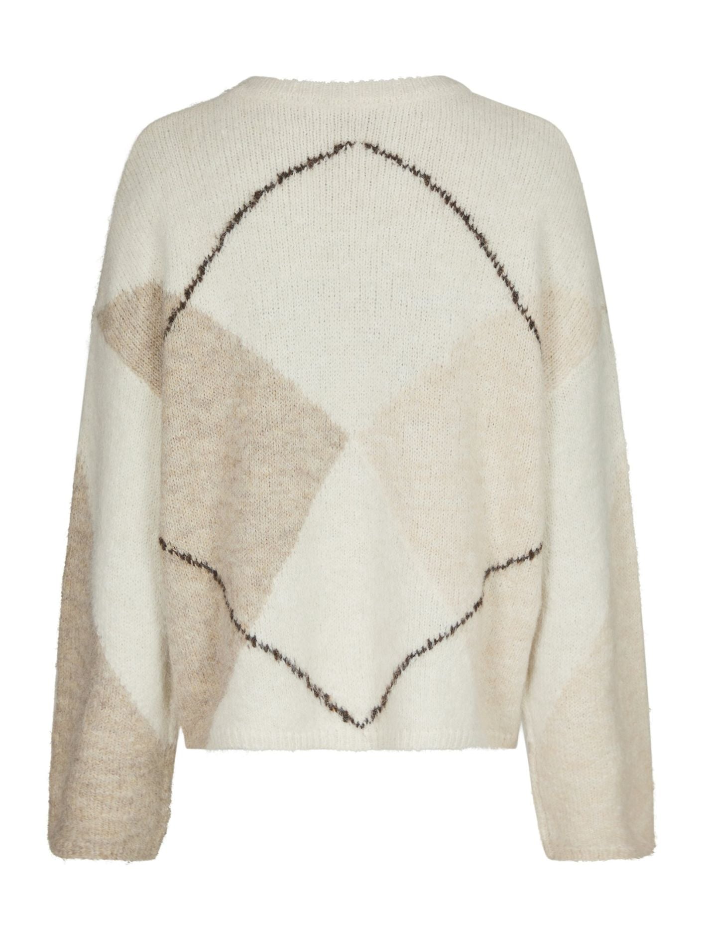 NEO NOIR Inga Check Fluff Knit Blouse - Farmor Ingvarda