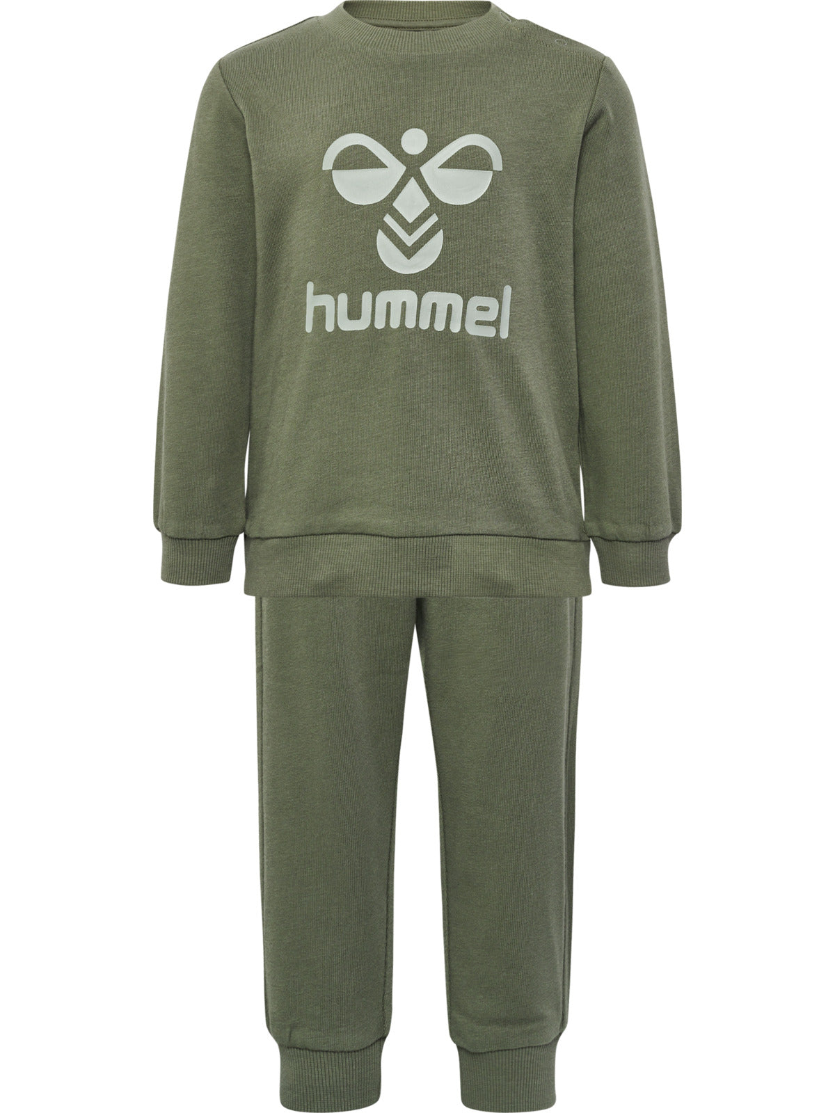 HUMMEL 0-4ÅR Arine crewsuit Oliven