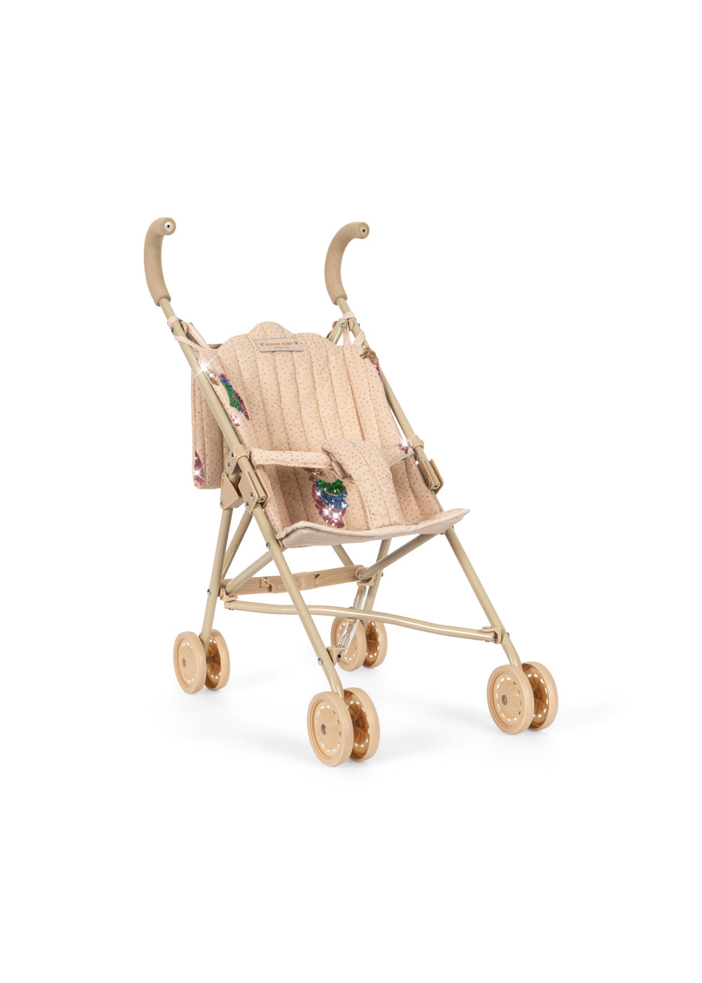 KONGES SLØJD Tulle Doll Stroller,Rainbow