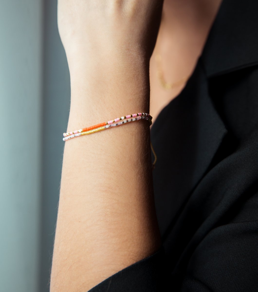 SYSTER P Code bracelet, Keep Going Rosa/Gull