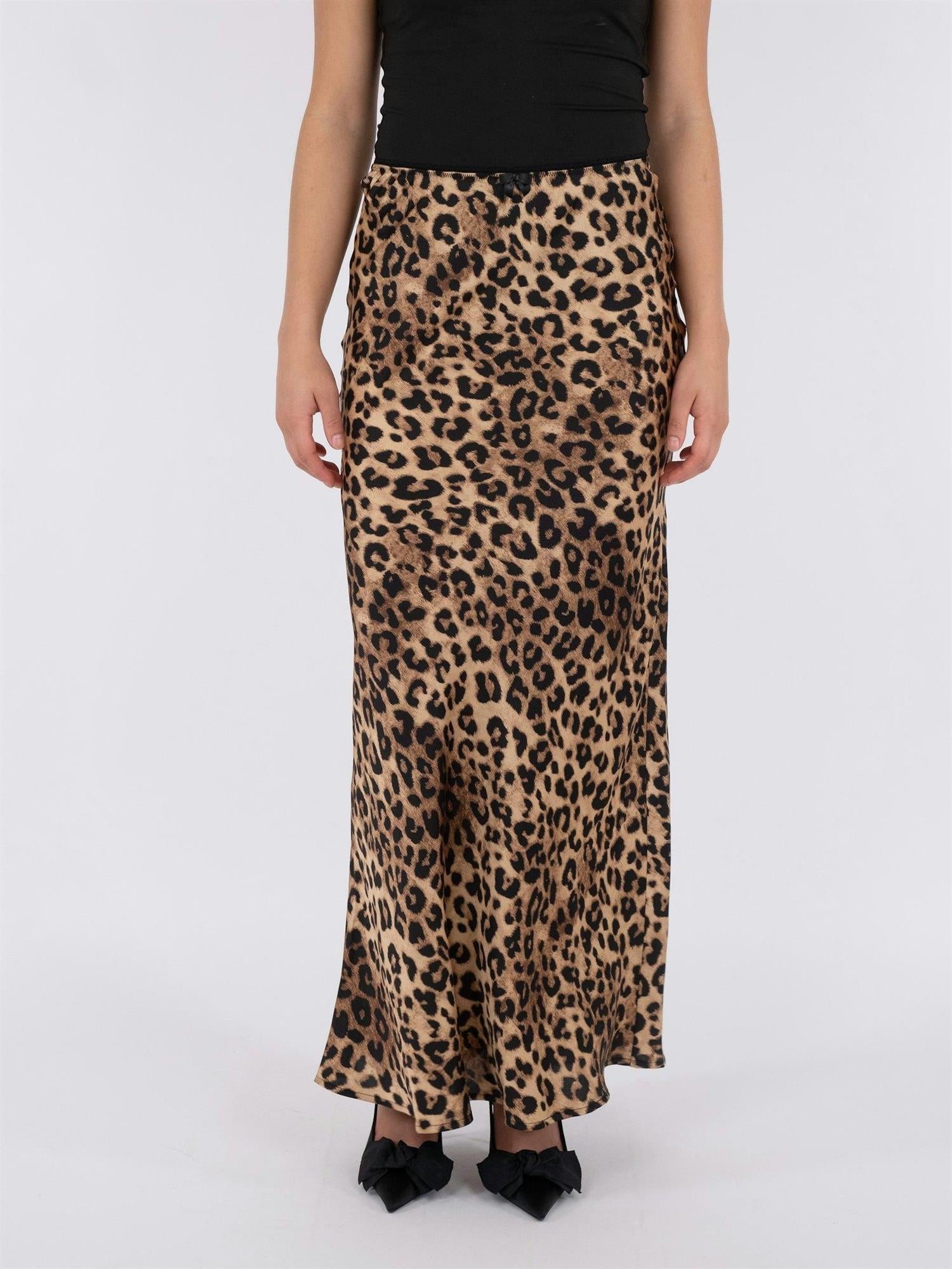 NEO NOIR Lola Leo Long Skirt Leopard