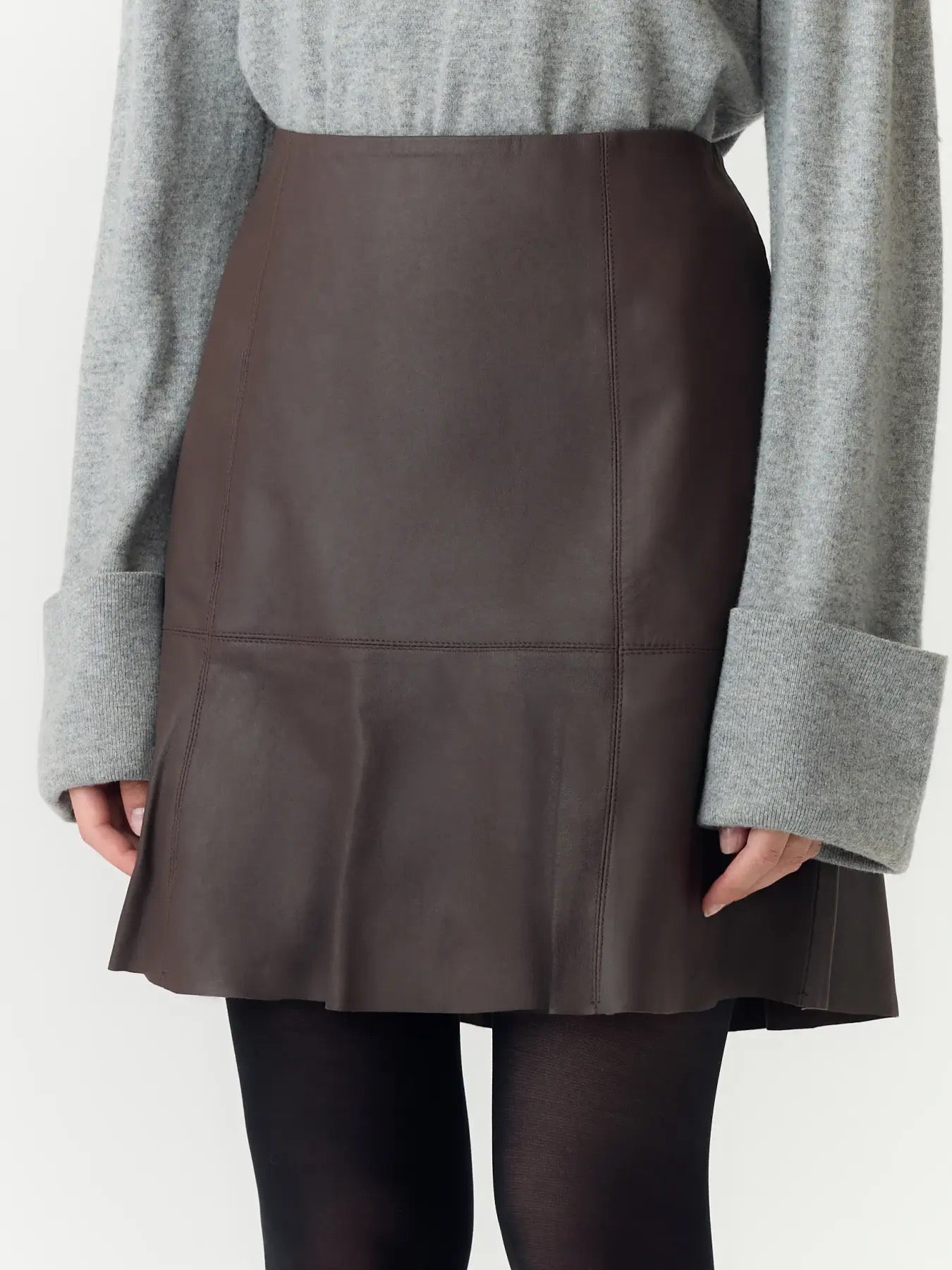 YAS Yascolly Naplon Leather Skirt