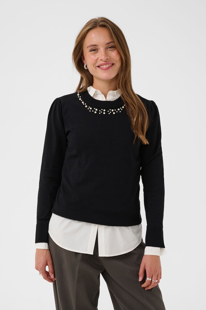SAINT TROPEZ Temma Pullover Black