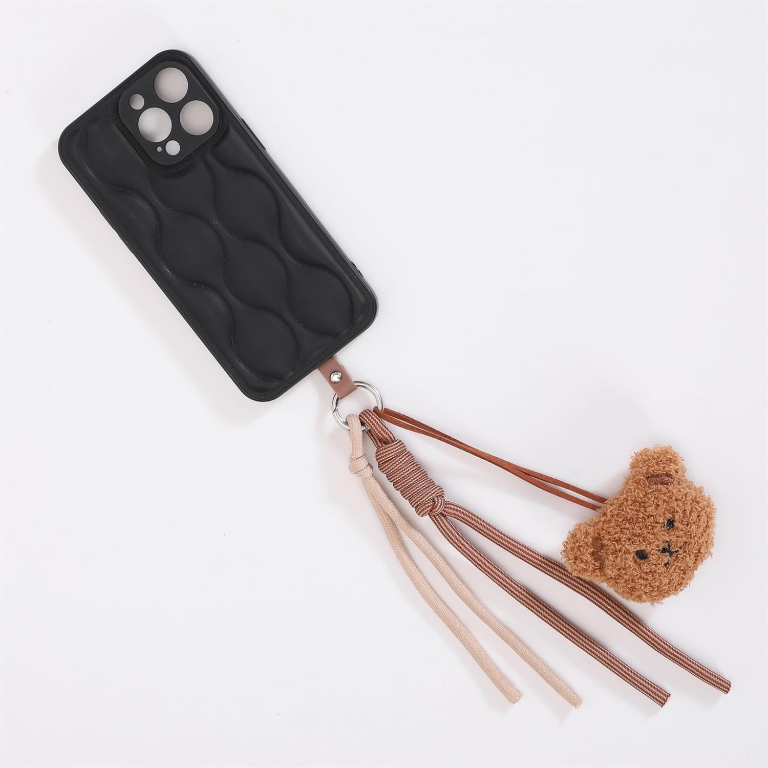 STICKY BESTIE Teddy Phone Charm Brown