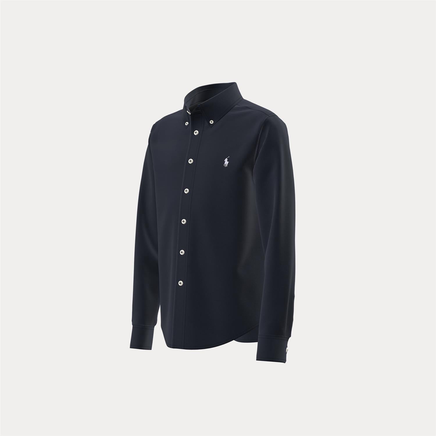 RALPH LAUREN 8-16År Skjorte Bomull Mesh Mørkeblå