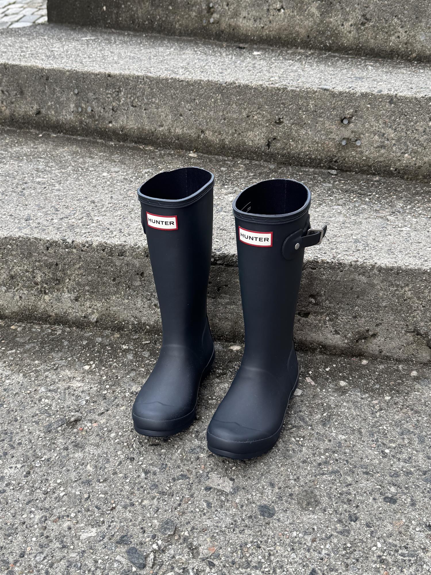 HUNTER Kids Original Boot Navy - Farmor Ingvarda