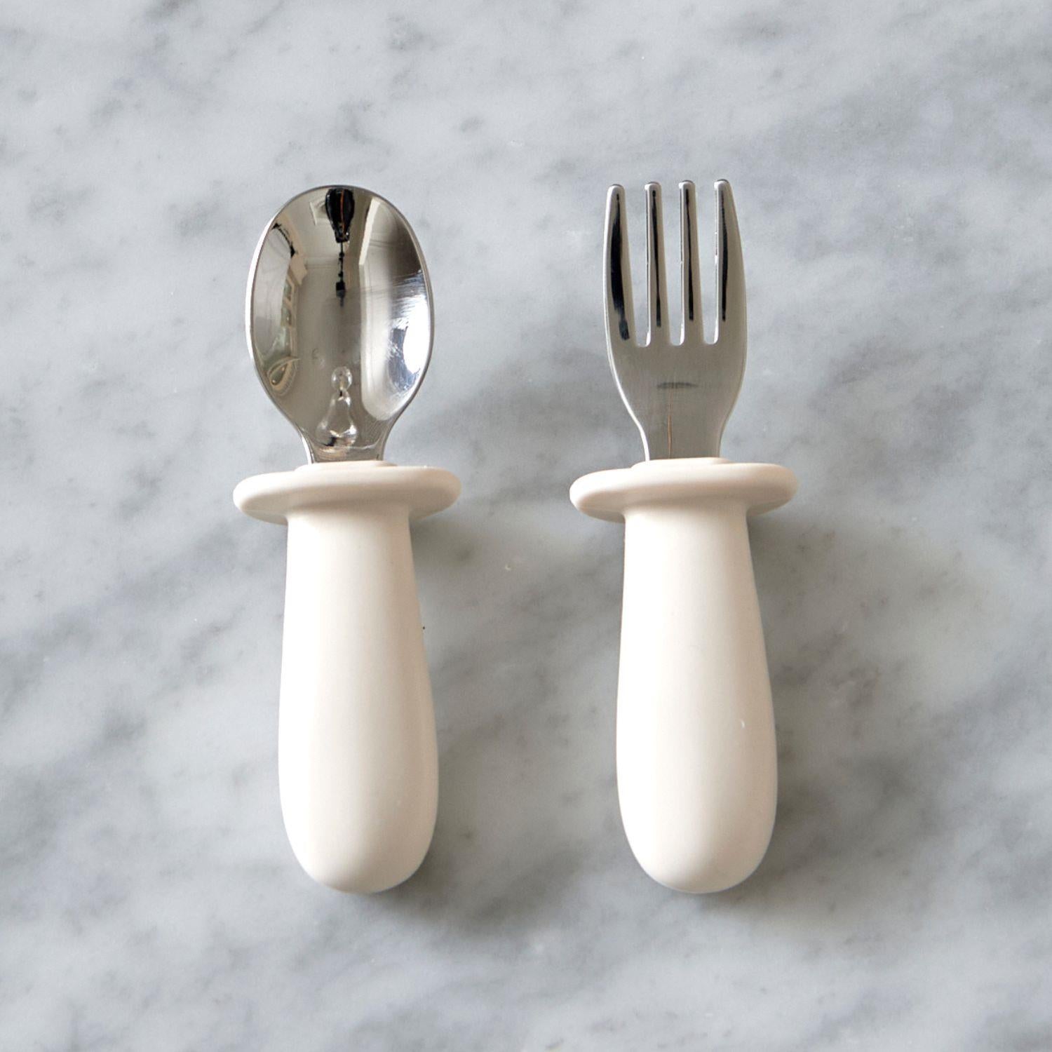 JACK o JUNO Baby Cutlery Set Krem - Farmor Ingvarda