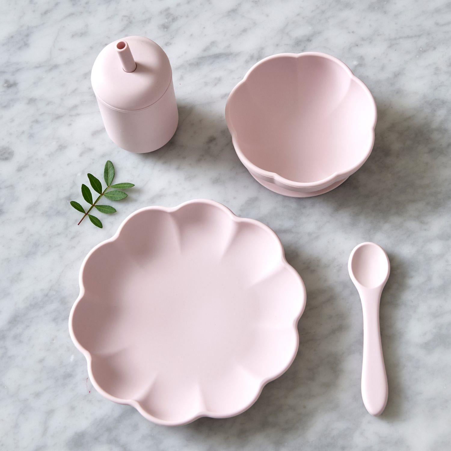 JACK o JUNO Little Poppy Dining Set Lys Rosa - Farmor Ingvarda