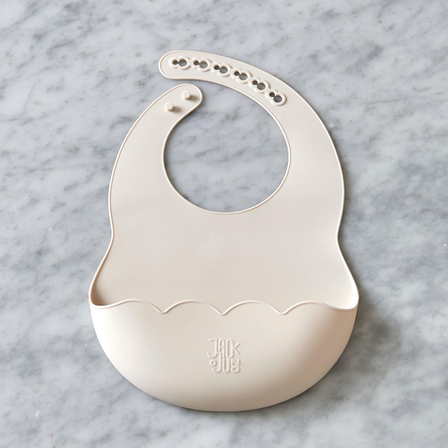 JACK o JUNO Poppy Bib Krem - Farmor Ingvarda