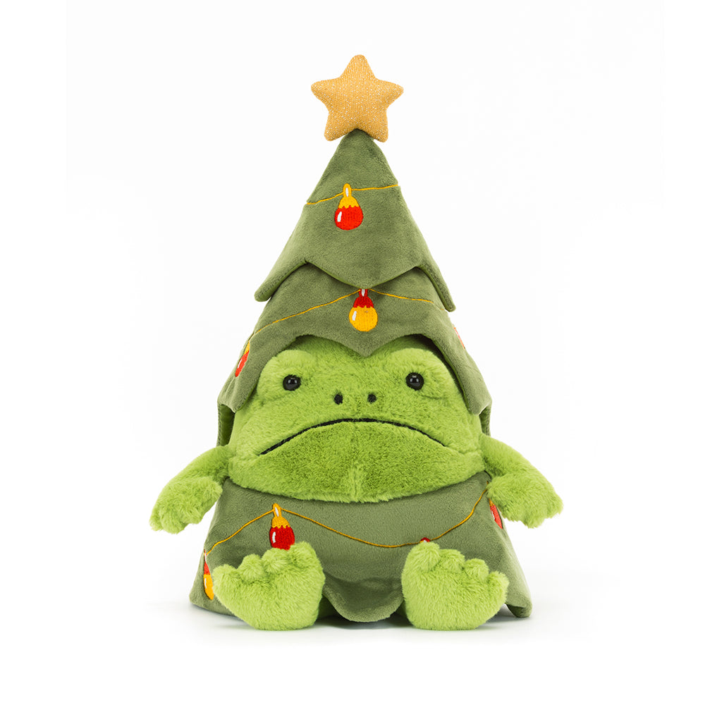 JELLYCAT Christmas Tree Ricky Rain Frog,26cm - Farmor Ingvarda