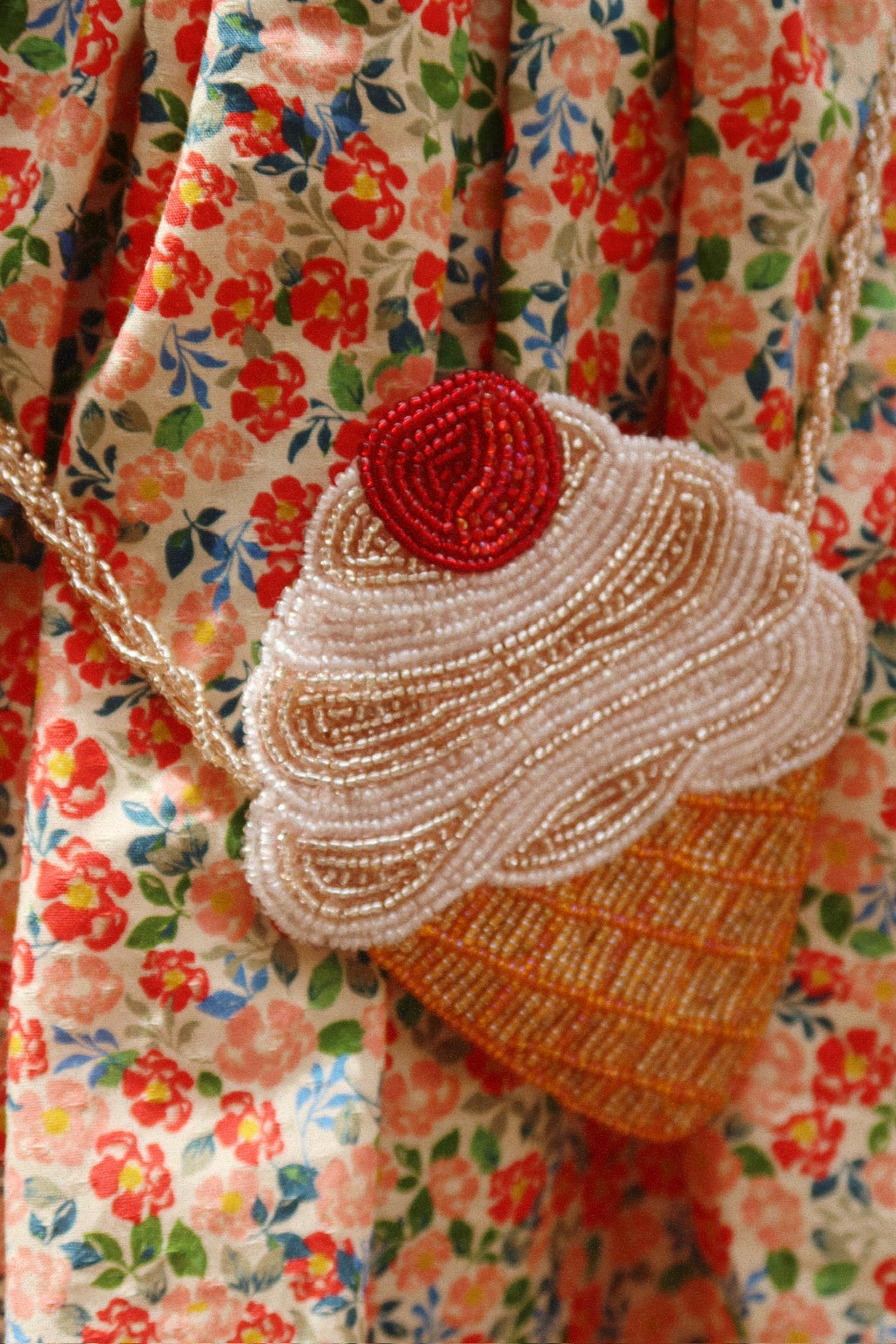 KONGES SLØJD Beaded Ice Cream Strap Wallet - Farmor Ingvarda
