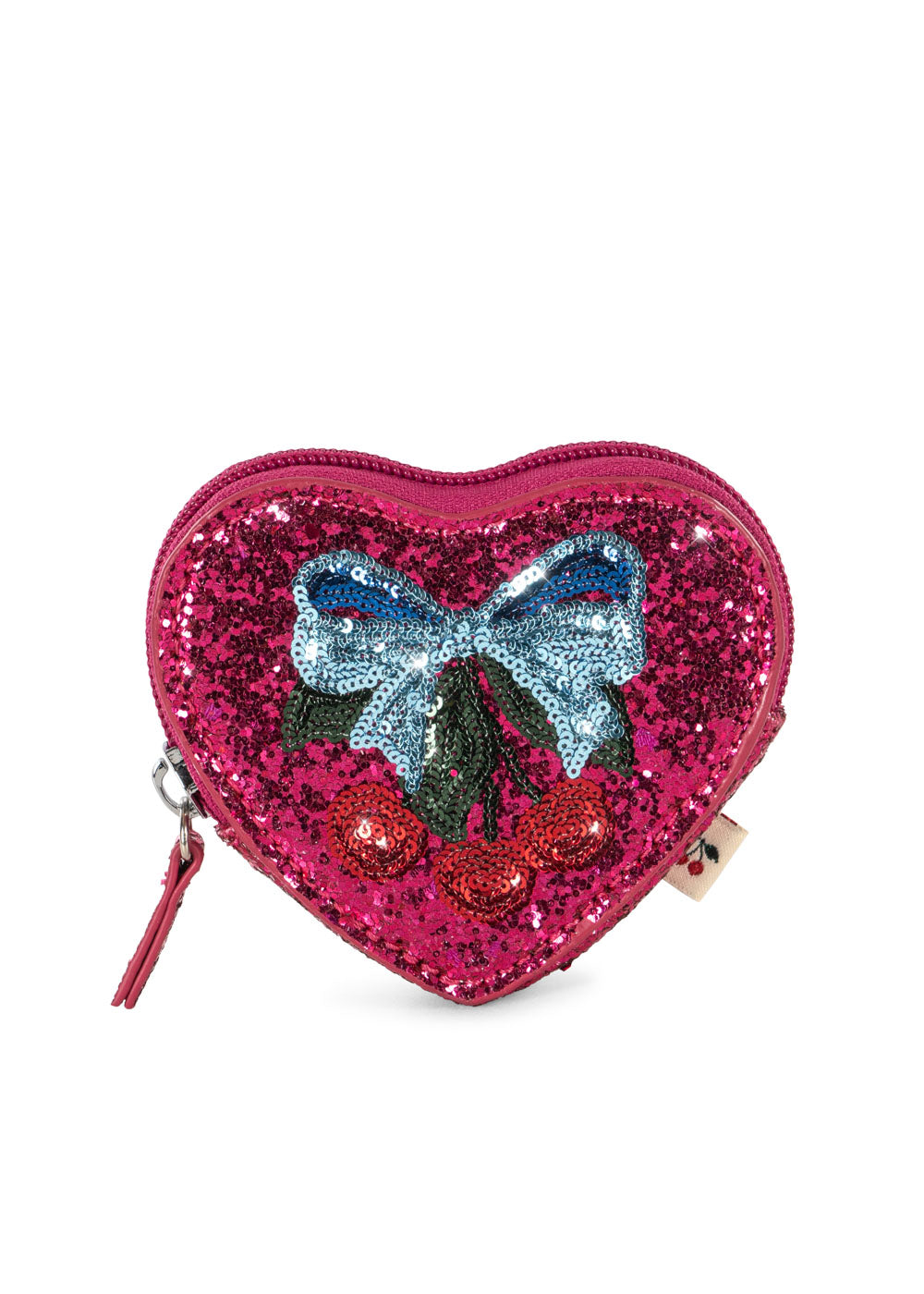 KONGES SLØJD Tut Sequin Wallet,Sløyfe Cerise Rosa - Farmor Ingvarda