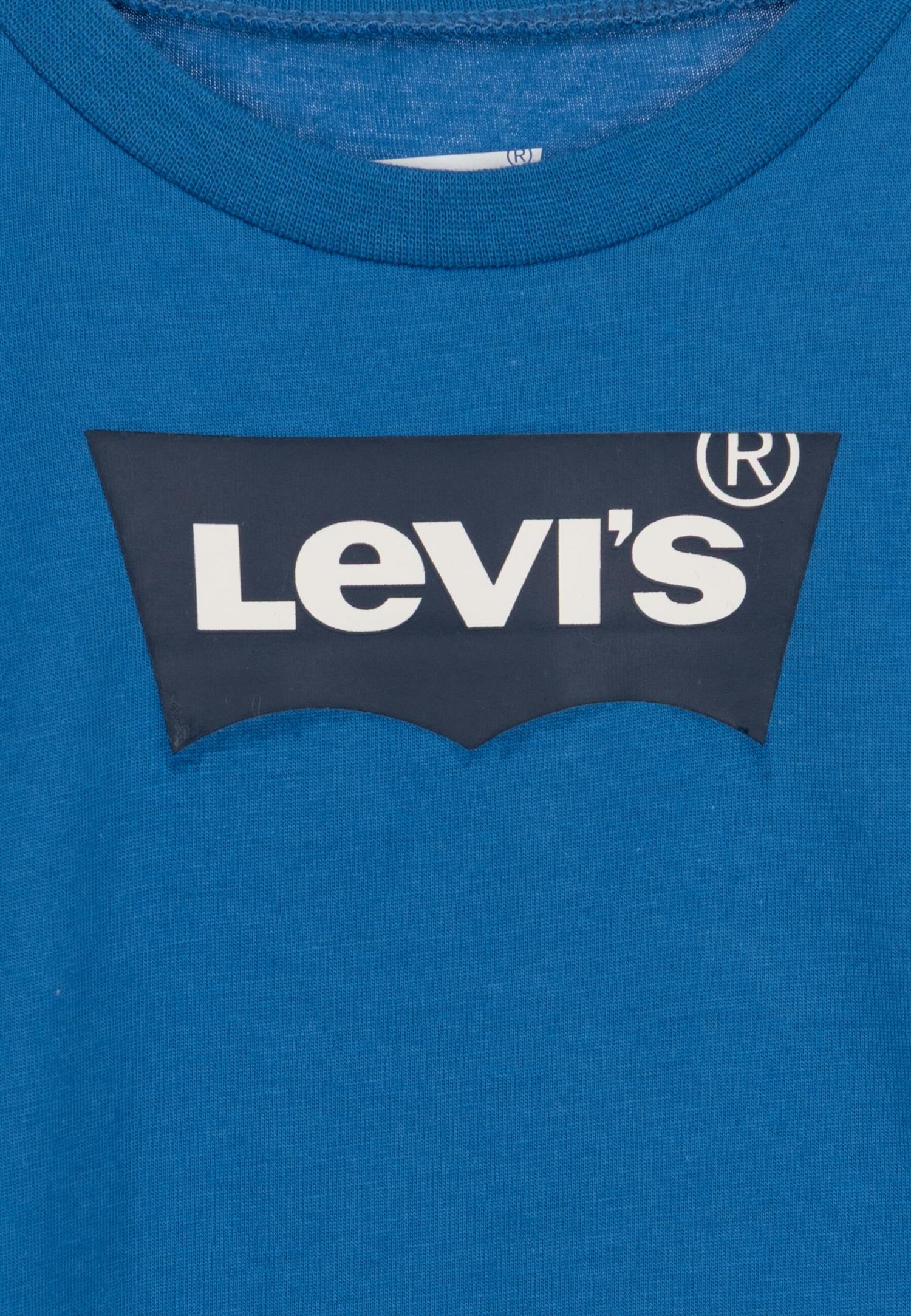 LEVIS 0-3ÅR LS T-Shirt Batwing Blå - Farmor Ingvarda