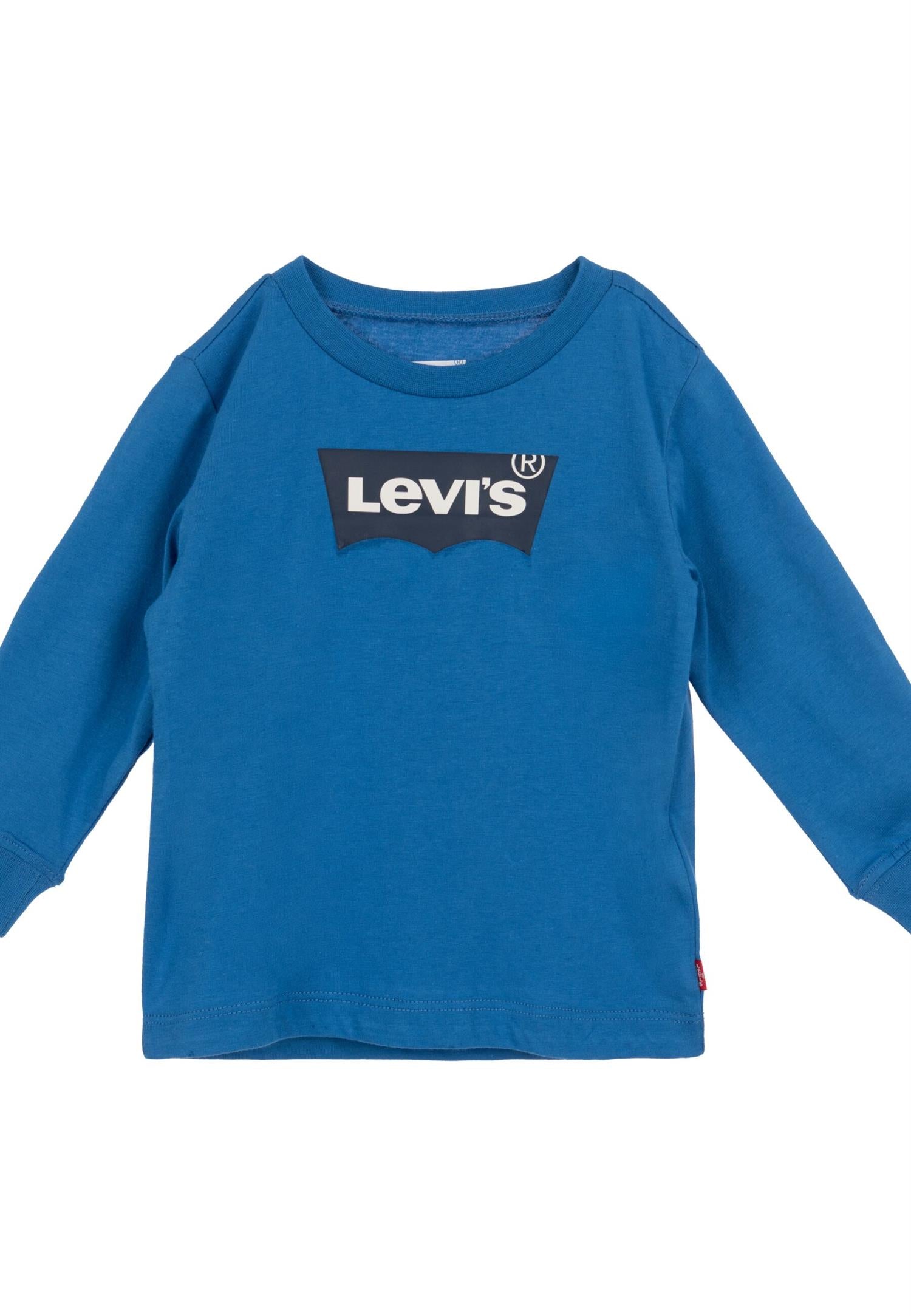 LEVIS 0-3ÅR LS T-Shirt Batwing Blå - Farmor Ingvarda