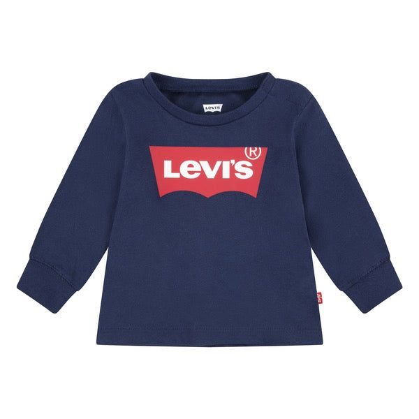 LEVIS 0-3ÅR LS T-Shirt Batwing Mørkeblå - Farmor Ingvarda