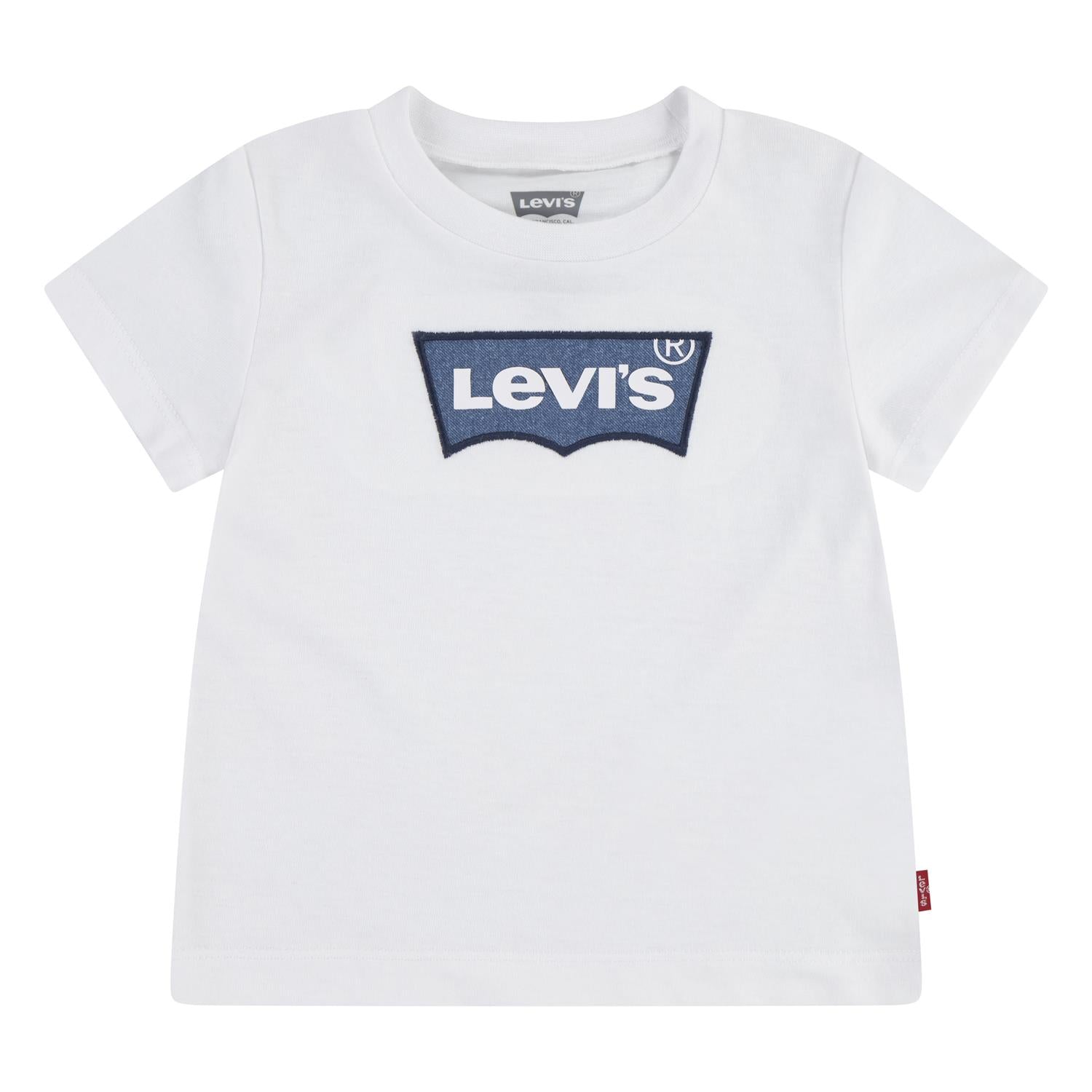LEVIS 0-3ÅR T-skjorte Hvit - Farmor Ingvarda