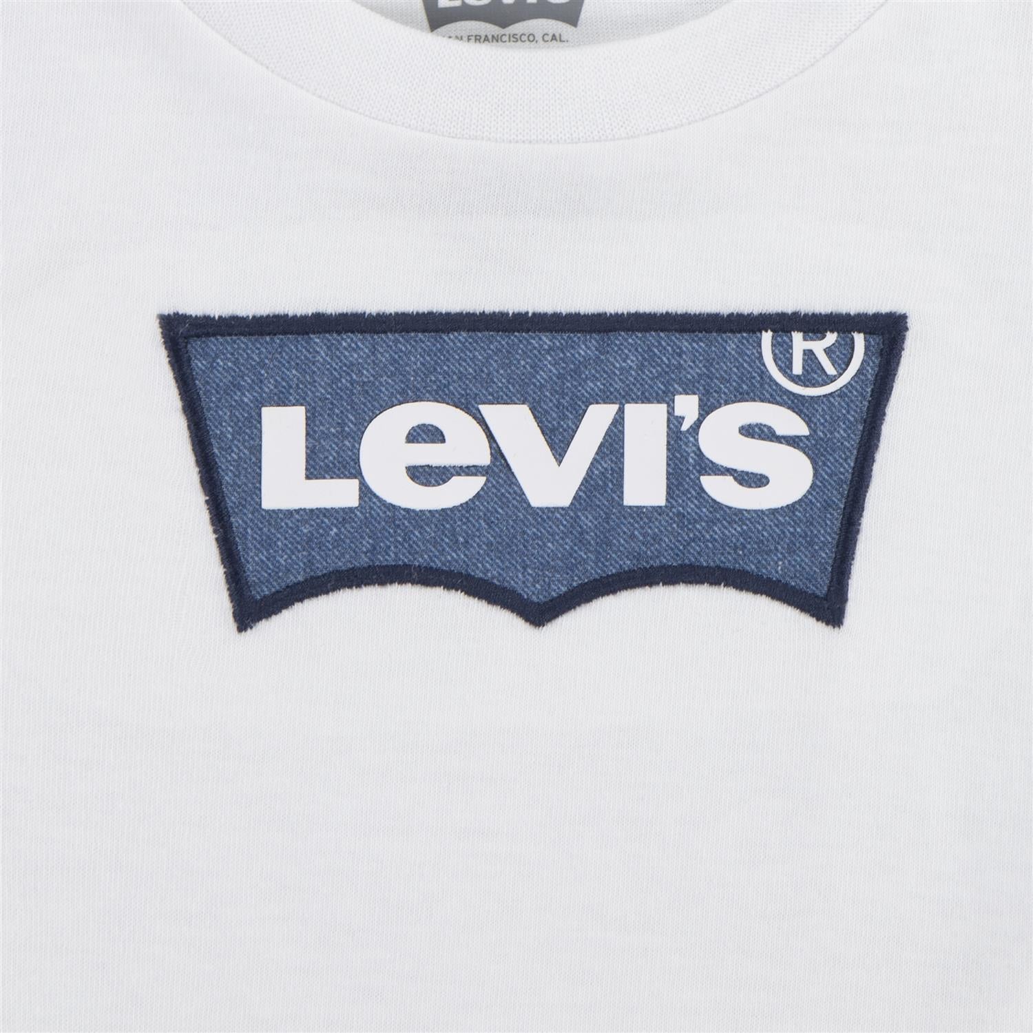 LEVIS 0-3ÅR T-skjorte Hvit - Farmor Ingvarda