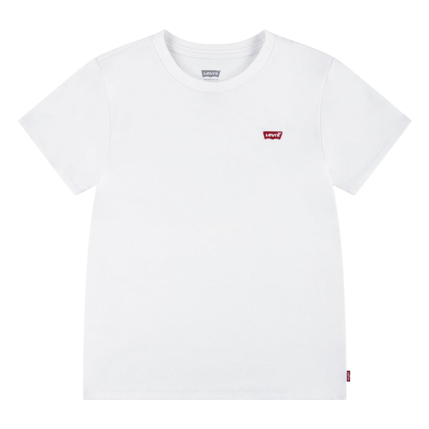 LEVIS 4-14ÅR T-skjorte m/liten logo Hvit - Farmor Ingvarda