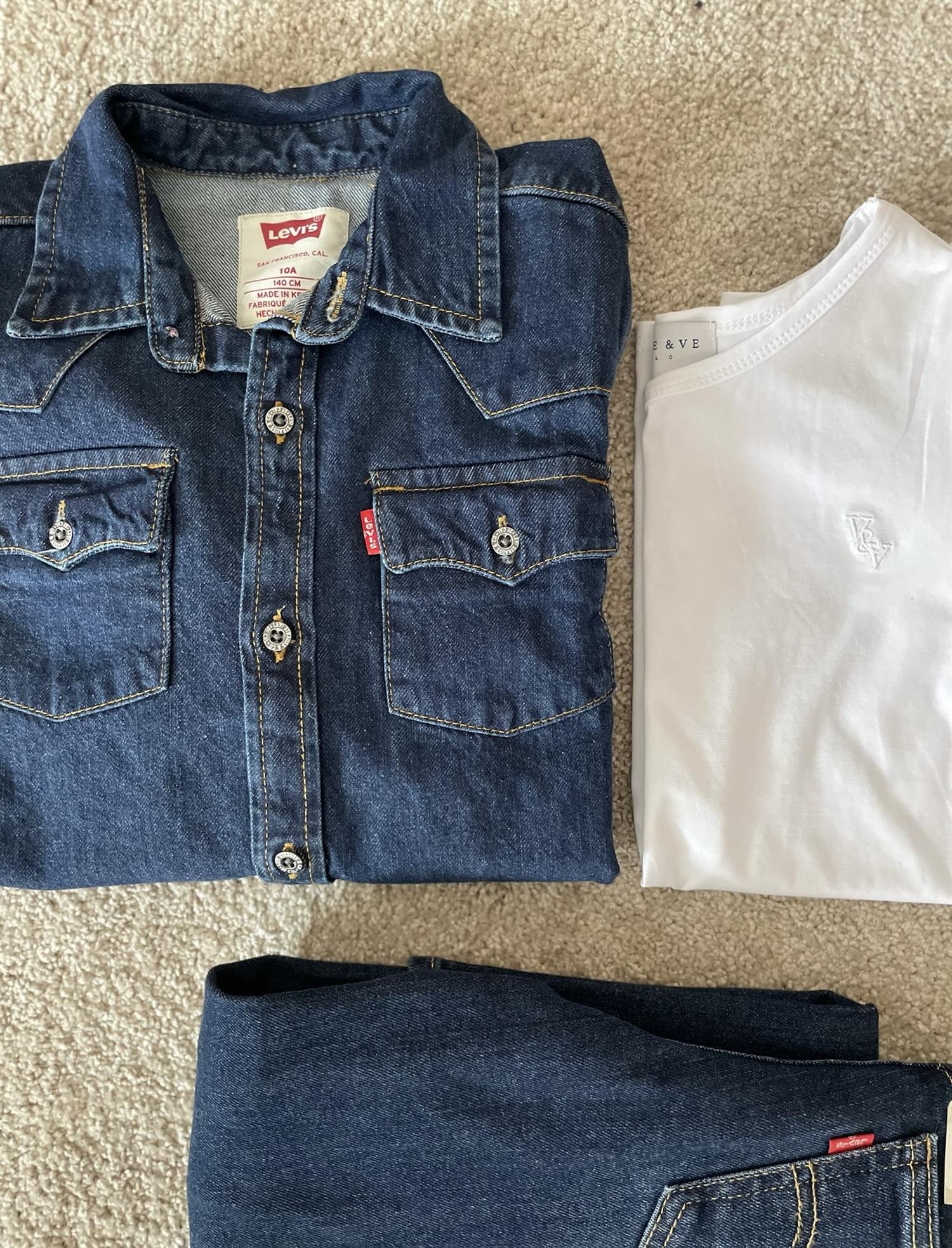 LEVIS Western shirt Jeans Blå - Farmor Ingvarda