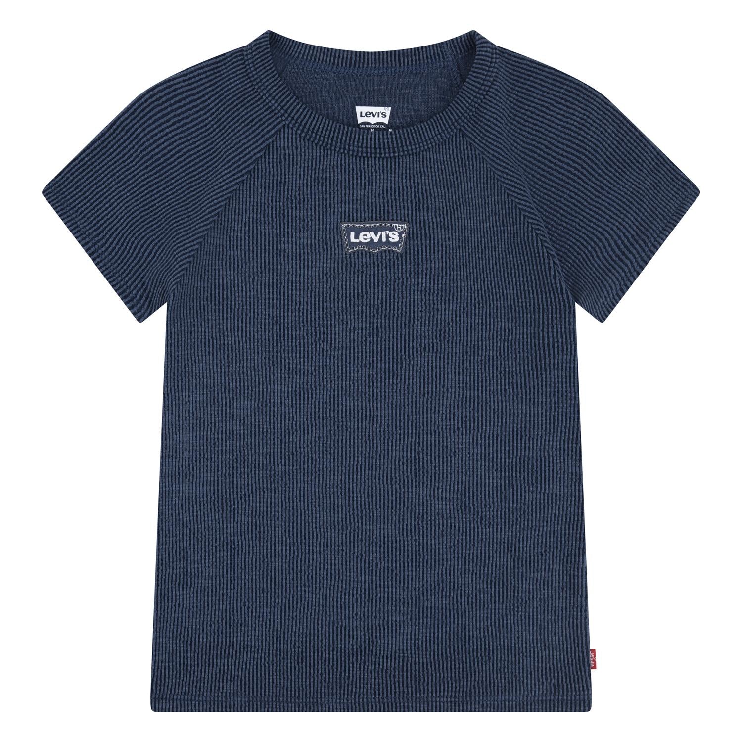 LEVIS T-skjorte Rib Blå - Farmor Ingvarda