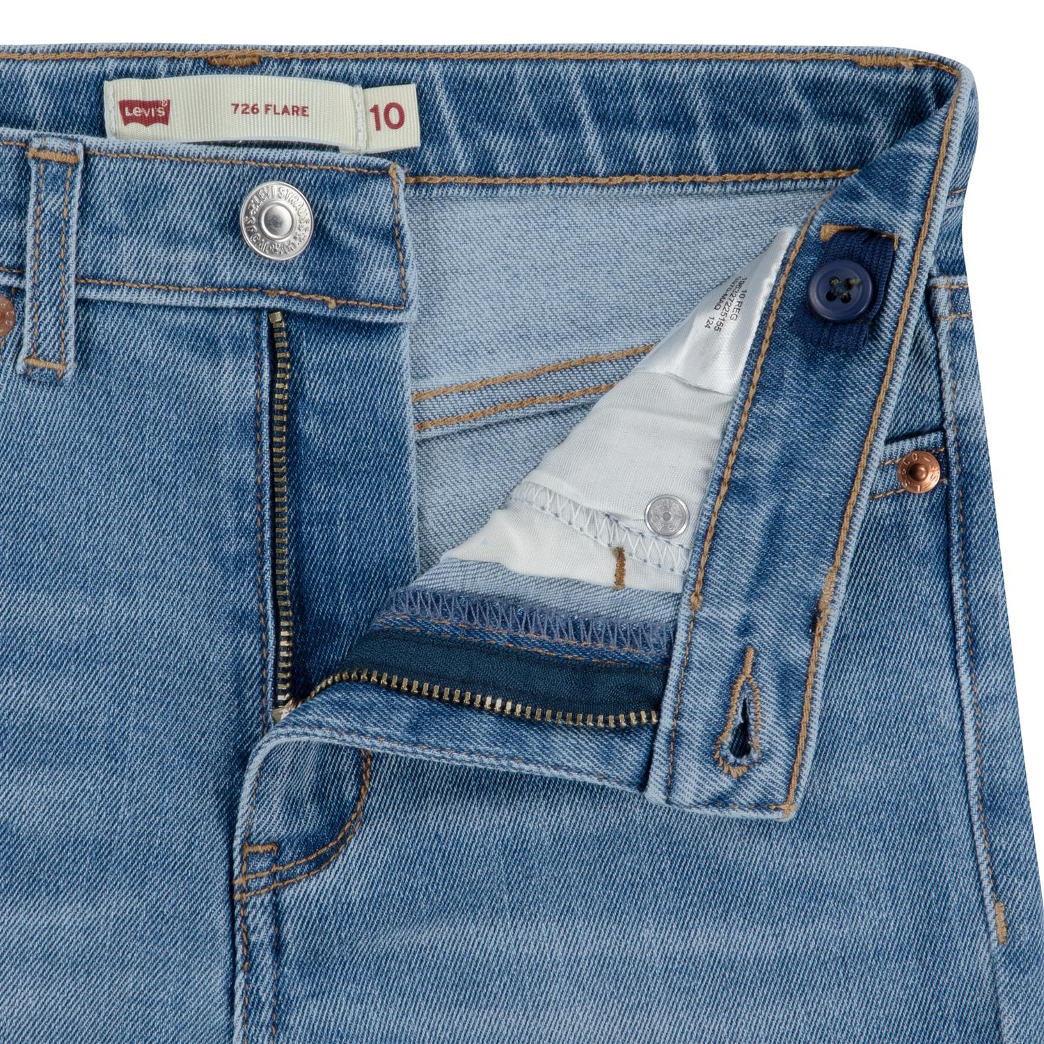 LEVIS 4-14ÅR 726 High Rise Flare Jeans Jeans Blå - Farmor Ingvarda