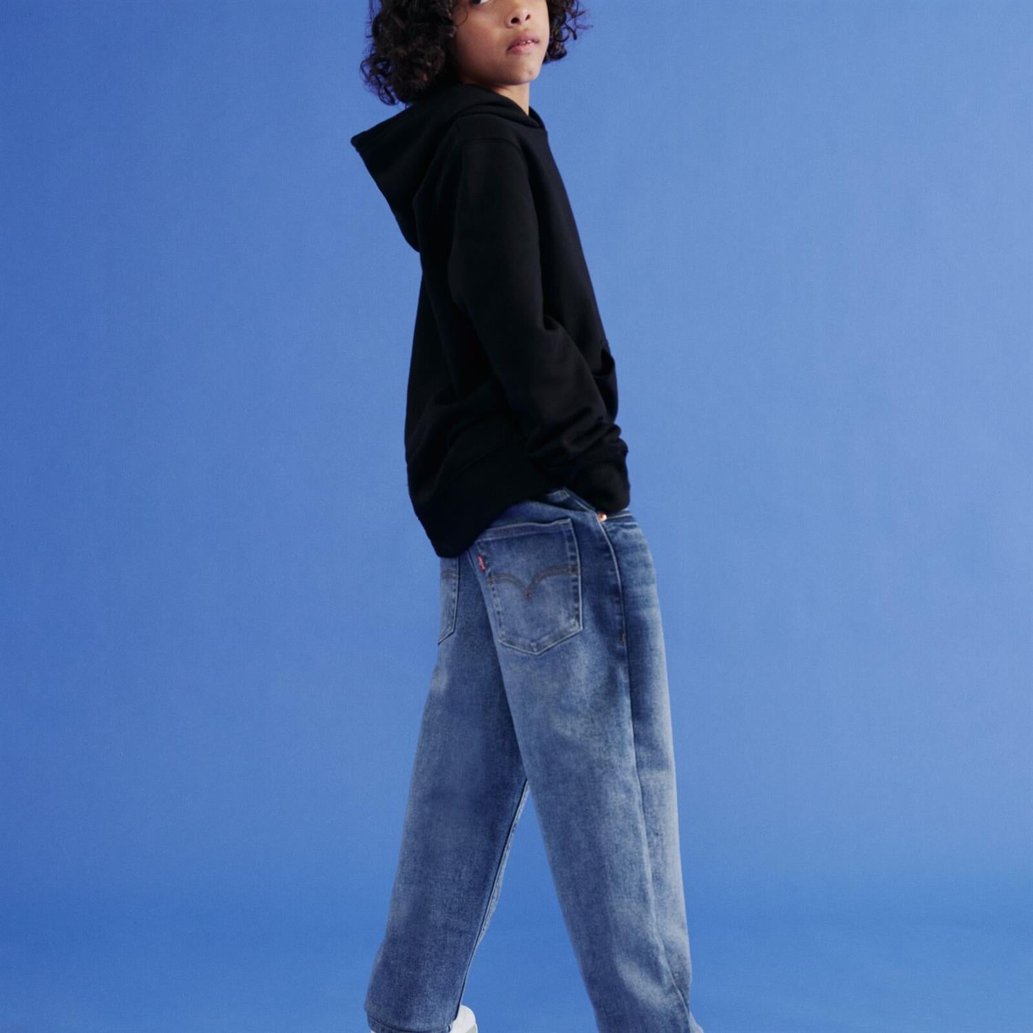 LEVIS 4-14ÅR Loose Taper Mellomblå - Farmor Ingvarda