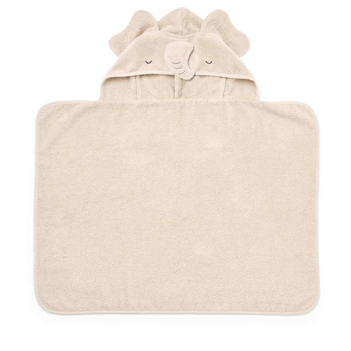 LIEWOOD Vilas Baby Towel,Elephant Sand - Farmor Ingvarda