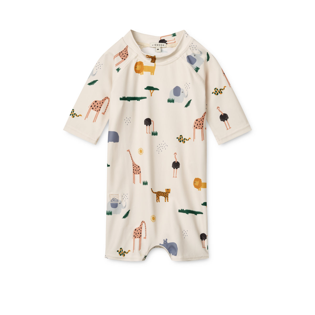 LIEWOOD Thor Baby Swim Jumpsuit,Safari - Farmor Ingvarda