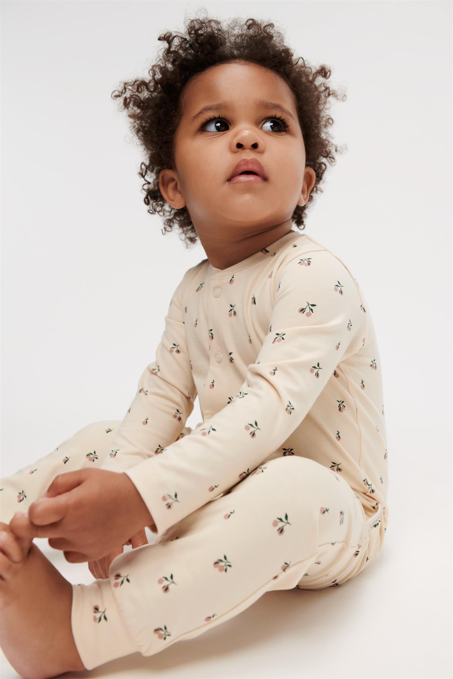 LIEWOOD Birk printed pyjamas,Peach mini - Farmor Ingvarda