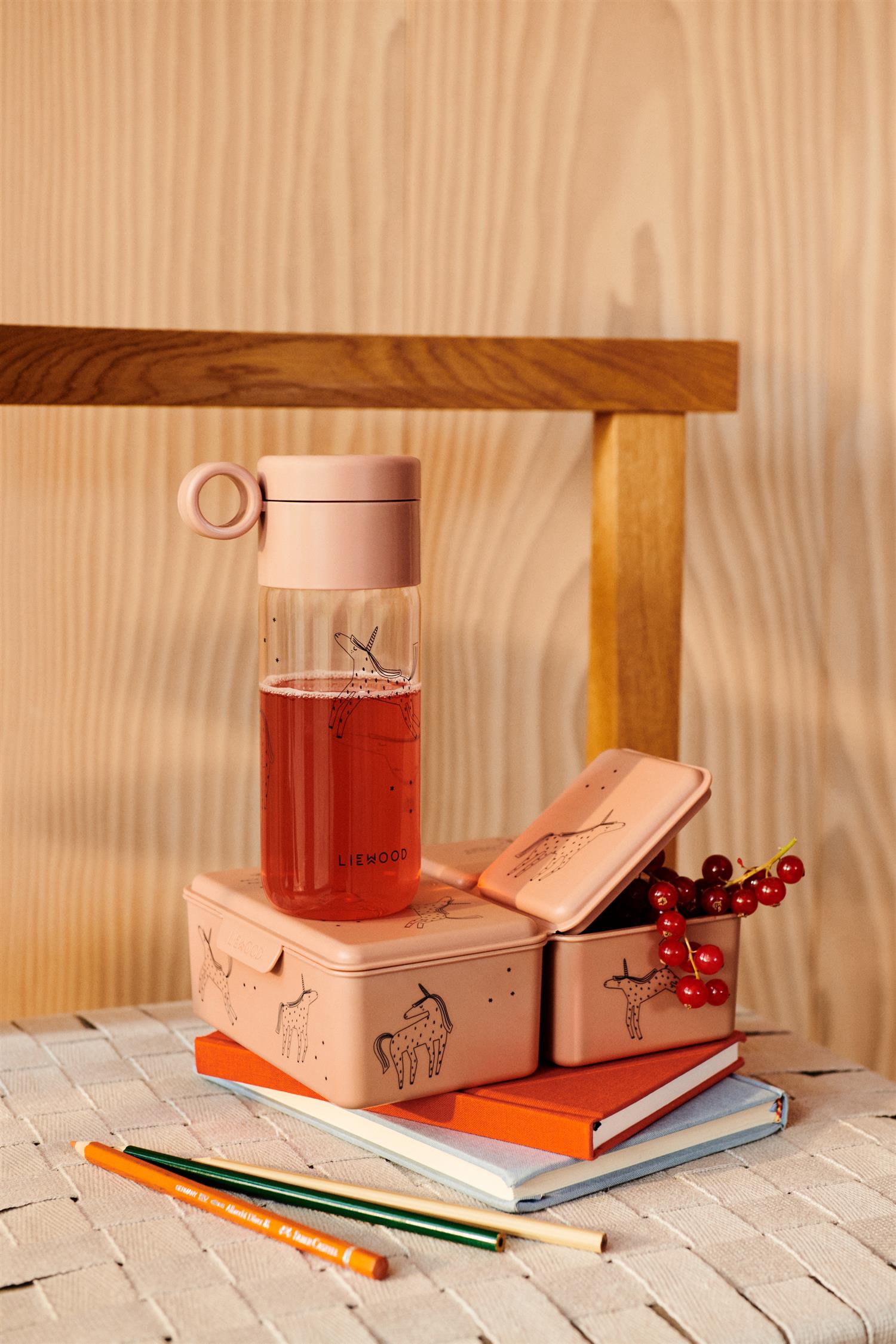 LIEWOOD Clemence Bottle,350ml,Unicorn Rosa - Farmor Ingvarda