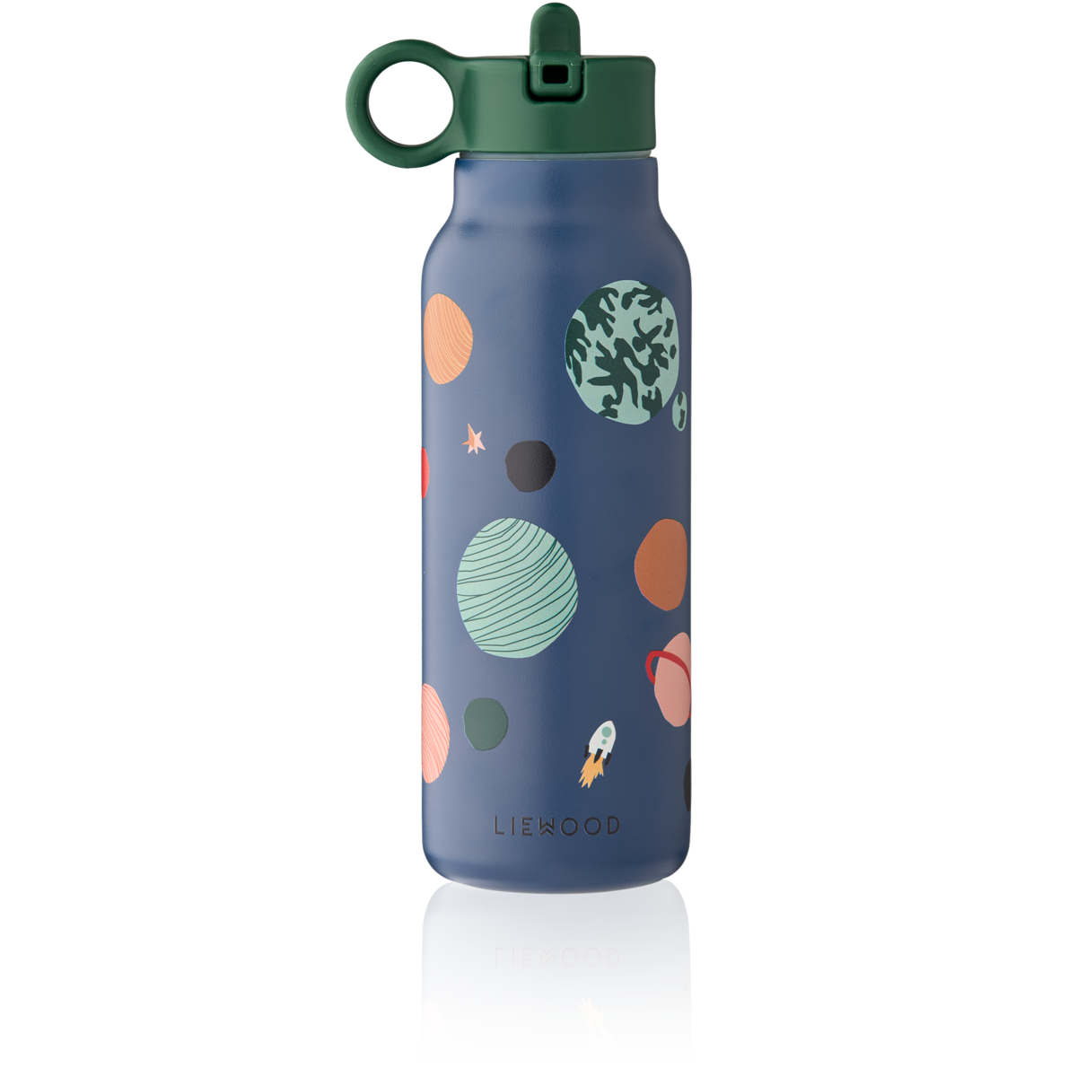 LIEWOOD Falk Water bottle 350ml,Universe Blå - Farmor Ingvarda
