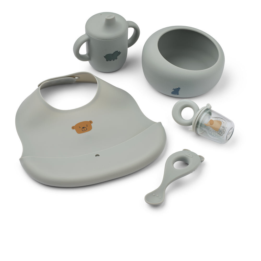 LIEWOOD Mileah Baby Set,Dove Blue - Farmor Ingvarda