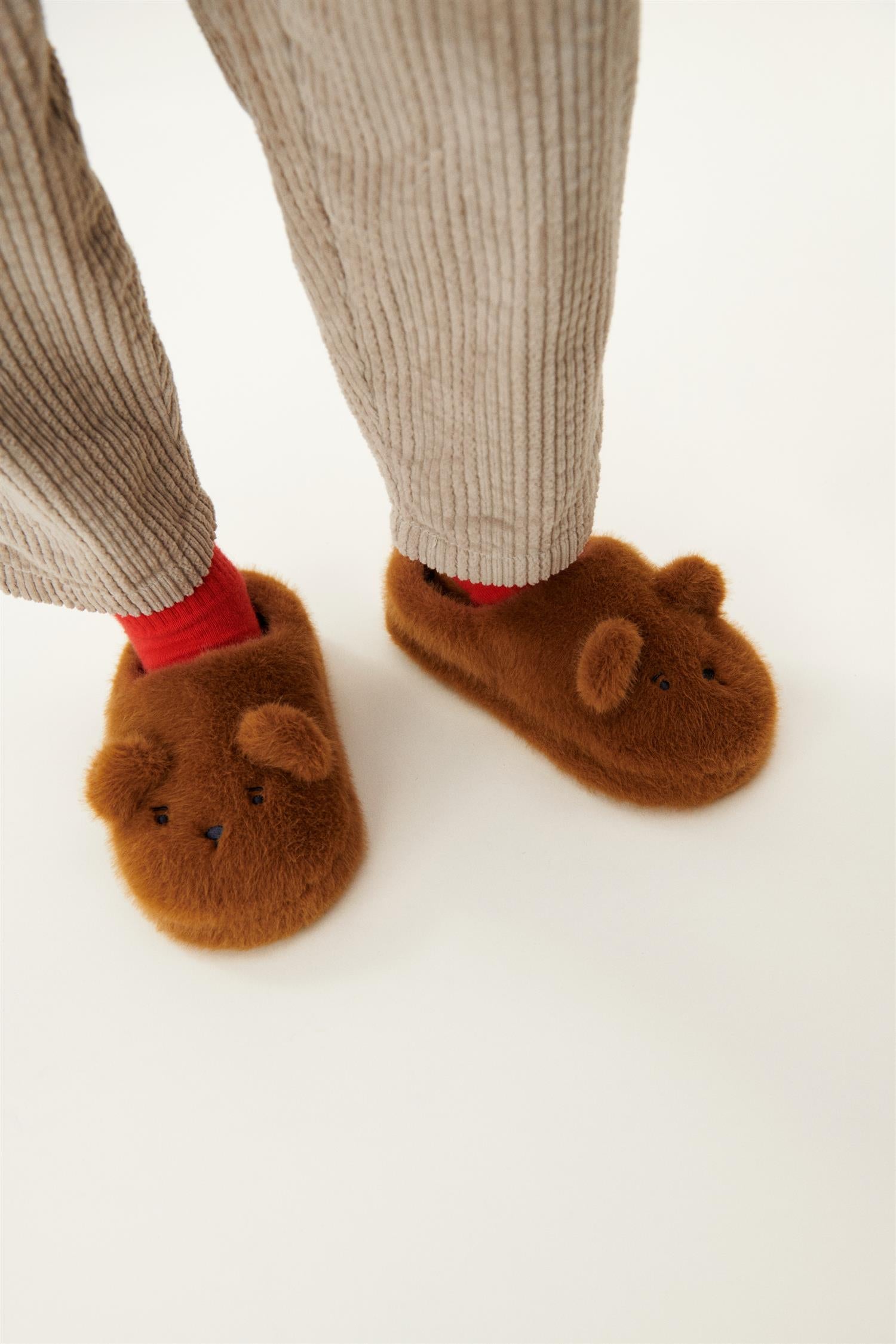 LIEWOOD Aviaja Bear Slippers Brun - Farmor Ingvarda