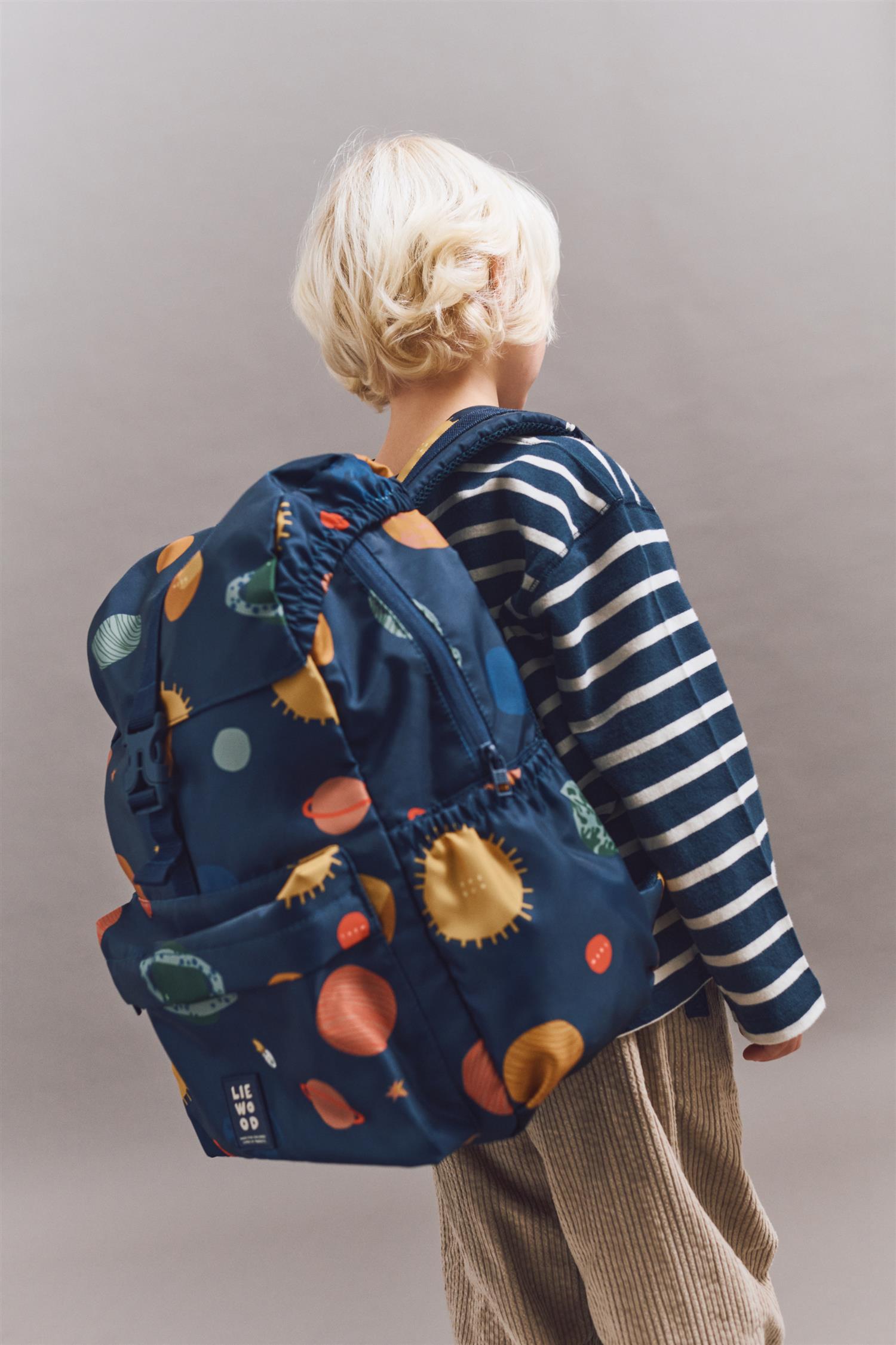 LIEWOOD Johnny School Backpack,Universe Blå - Farmor Ingvarda