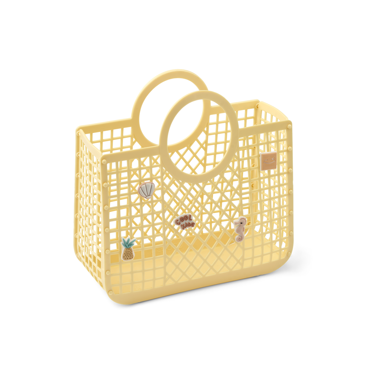 LIEWOOD Samantha Basket w.charms,liten Lysegul - Farmor Ingvarda