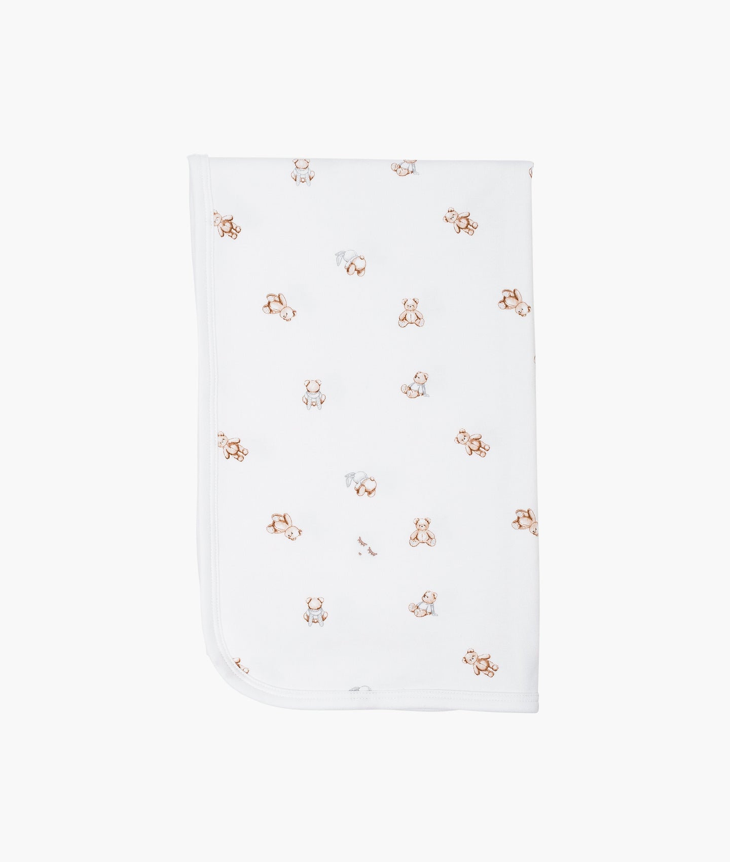 LIVLY Teddy Tay Blanket Hvit - Farmor Ingvarda