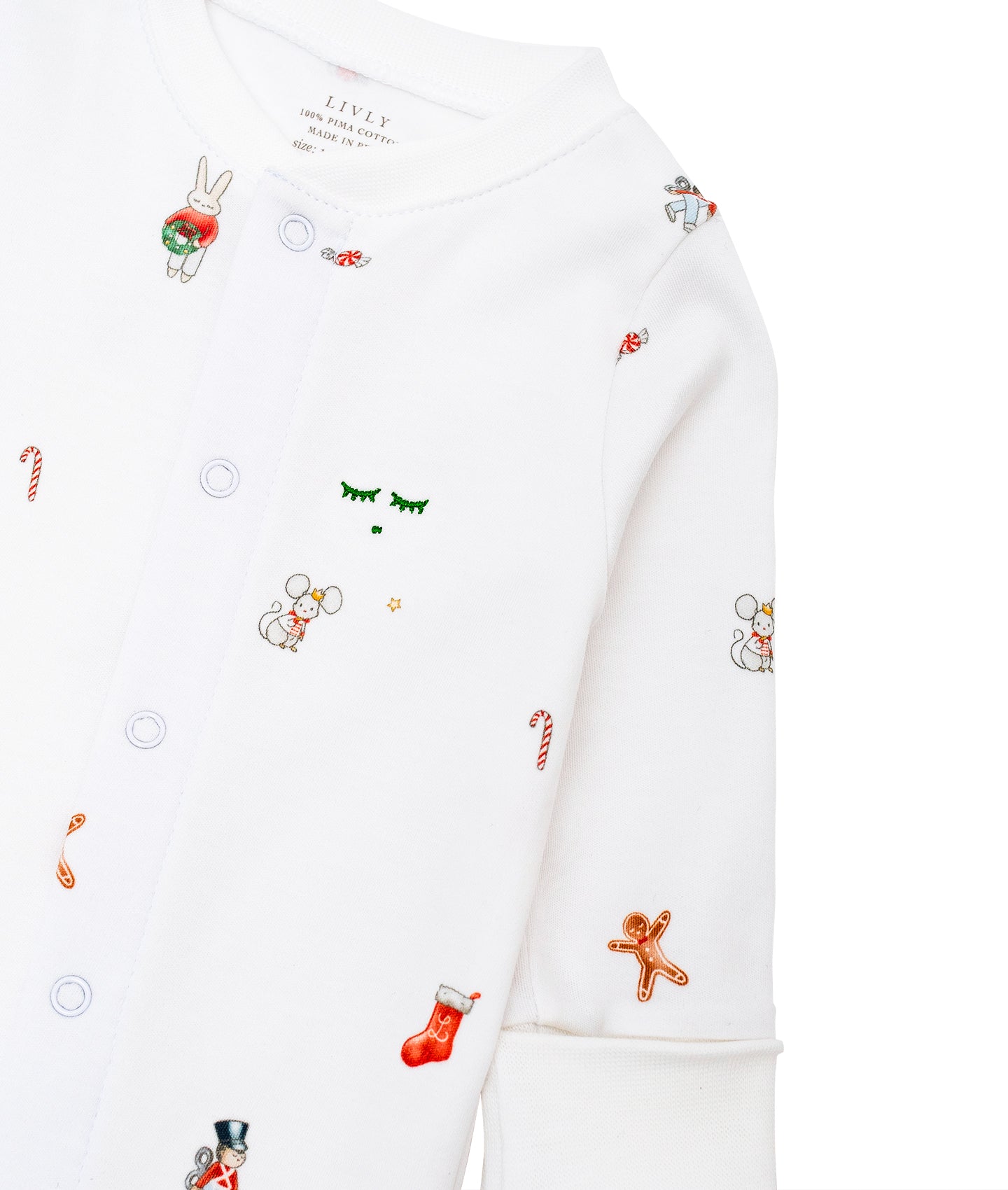LIVLY Nutcracker Overall Hvit - Farmor Ingvarda