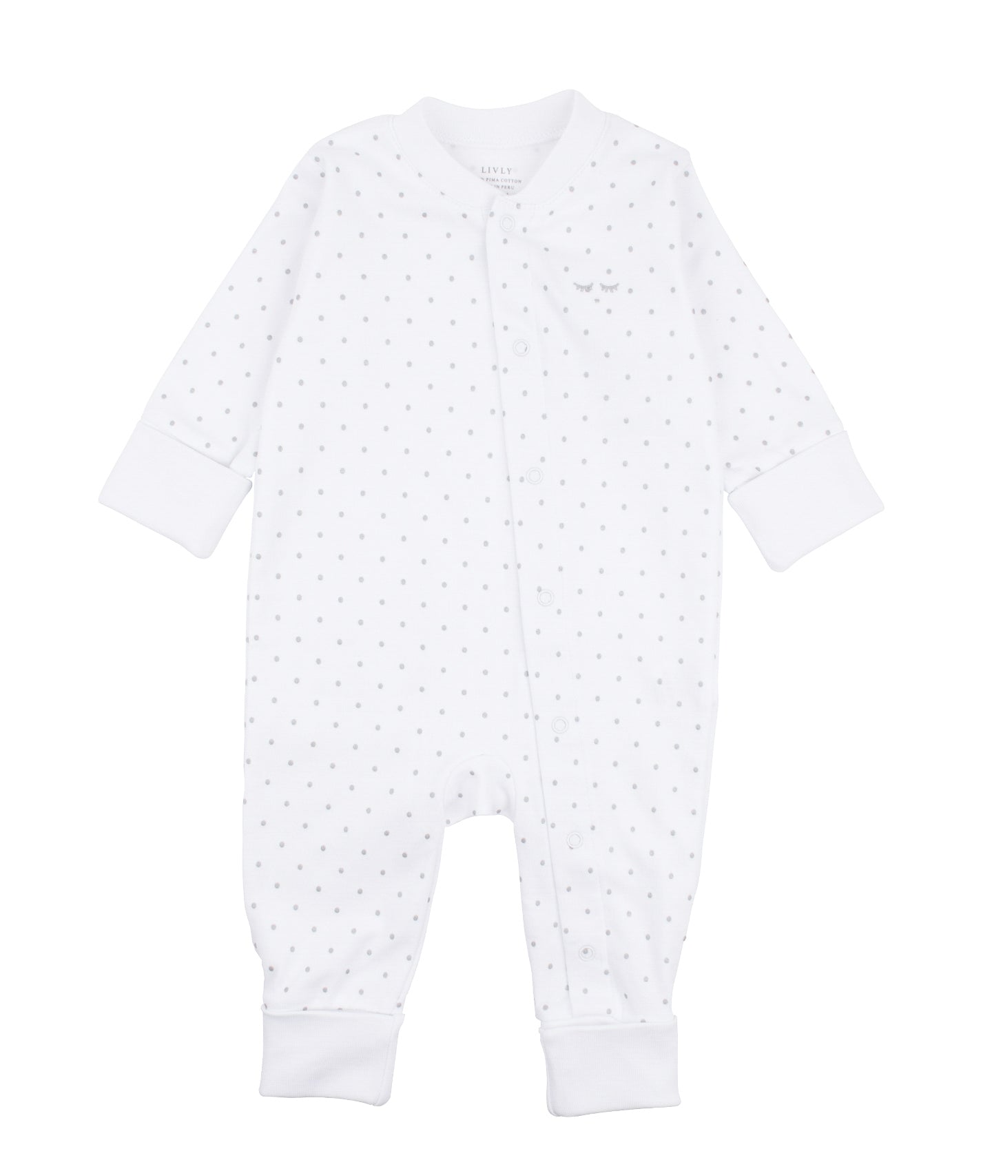 LIVLY Saturday Overall Hvit/Sølv - Farmor Ingvarda