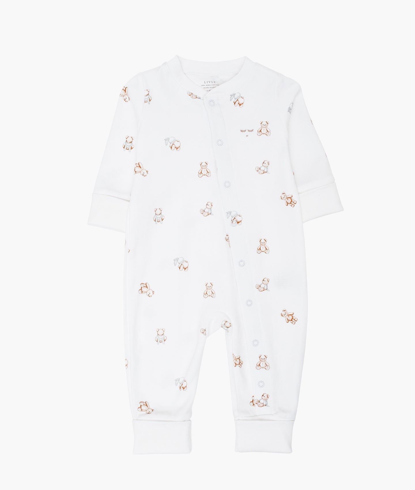 LIVLY Teddy Tay Overall Hvit - Farmor Ingvarda