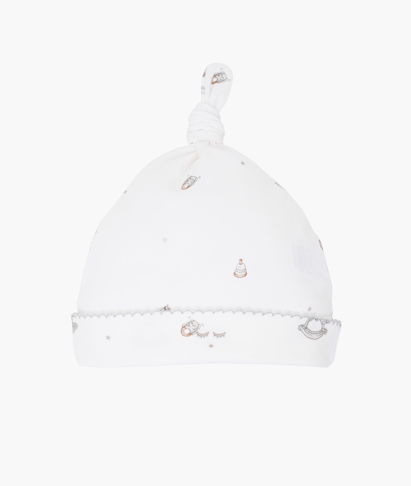 LIVLY Rocking Horse Tossie Hat Hvit - Farmor Ingvarda