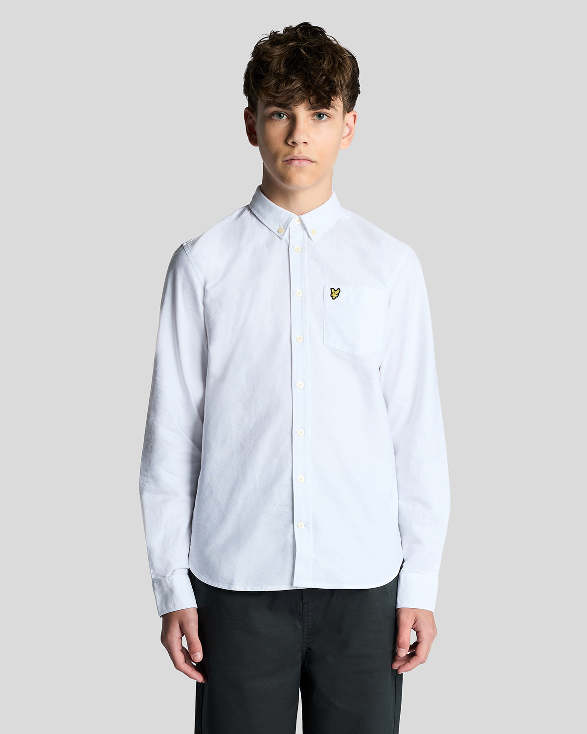 LYLE & SCOTT Oxford skjorte Hvit - Farmor Ingvarda